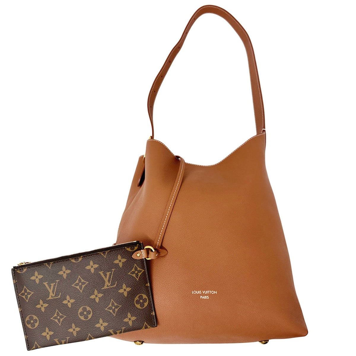 Louis Vuitton Brown Cognac Leather Handbag Shoulder Bag (Pre-Owned)