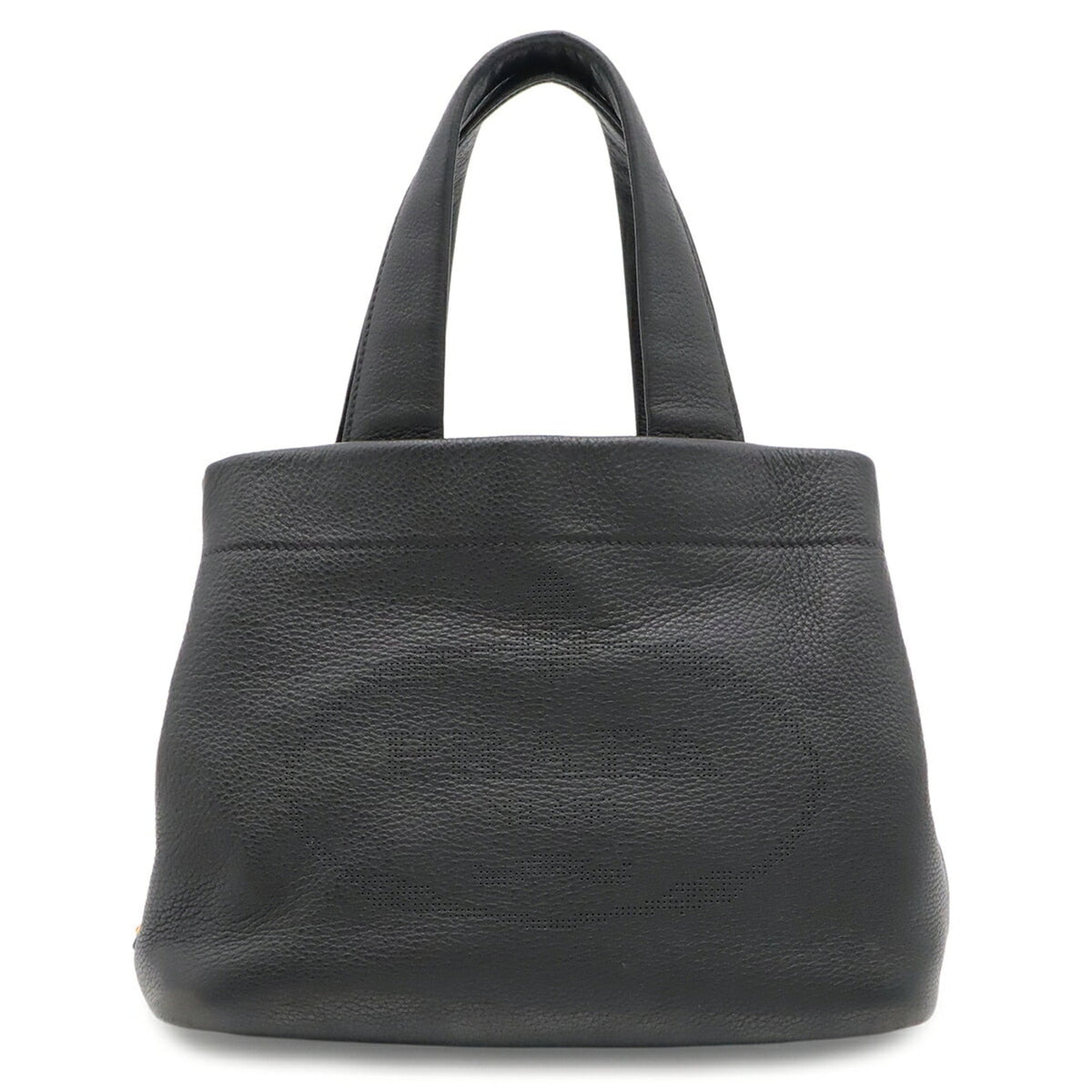 Prada Black Nero Leather Handbag Tote Bag (Pre-Owned)