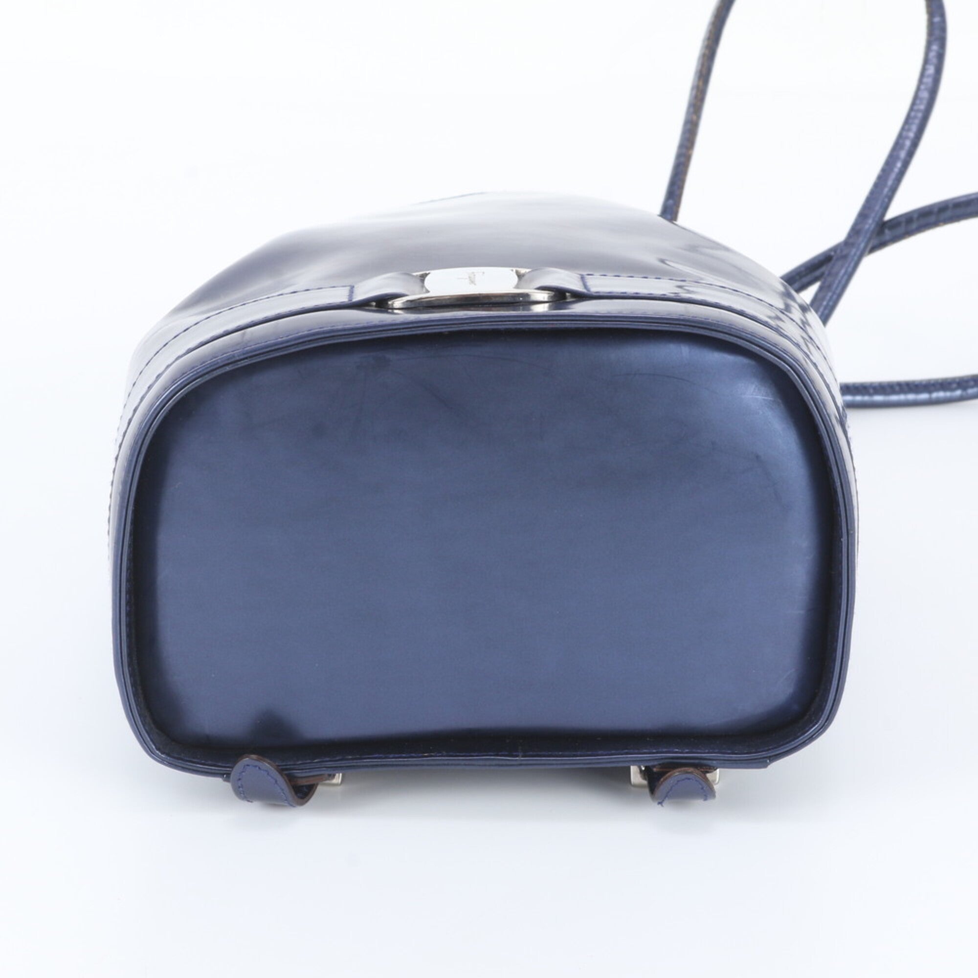 Salvatore Ferragamo Blue Leather Backpack Shoulder Bag (Pre-Owned)