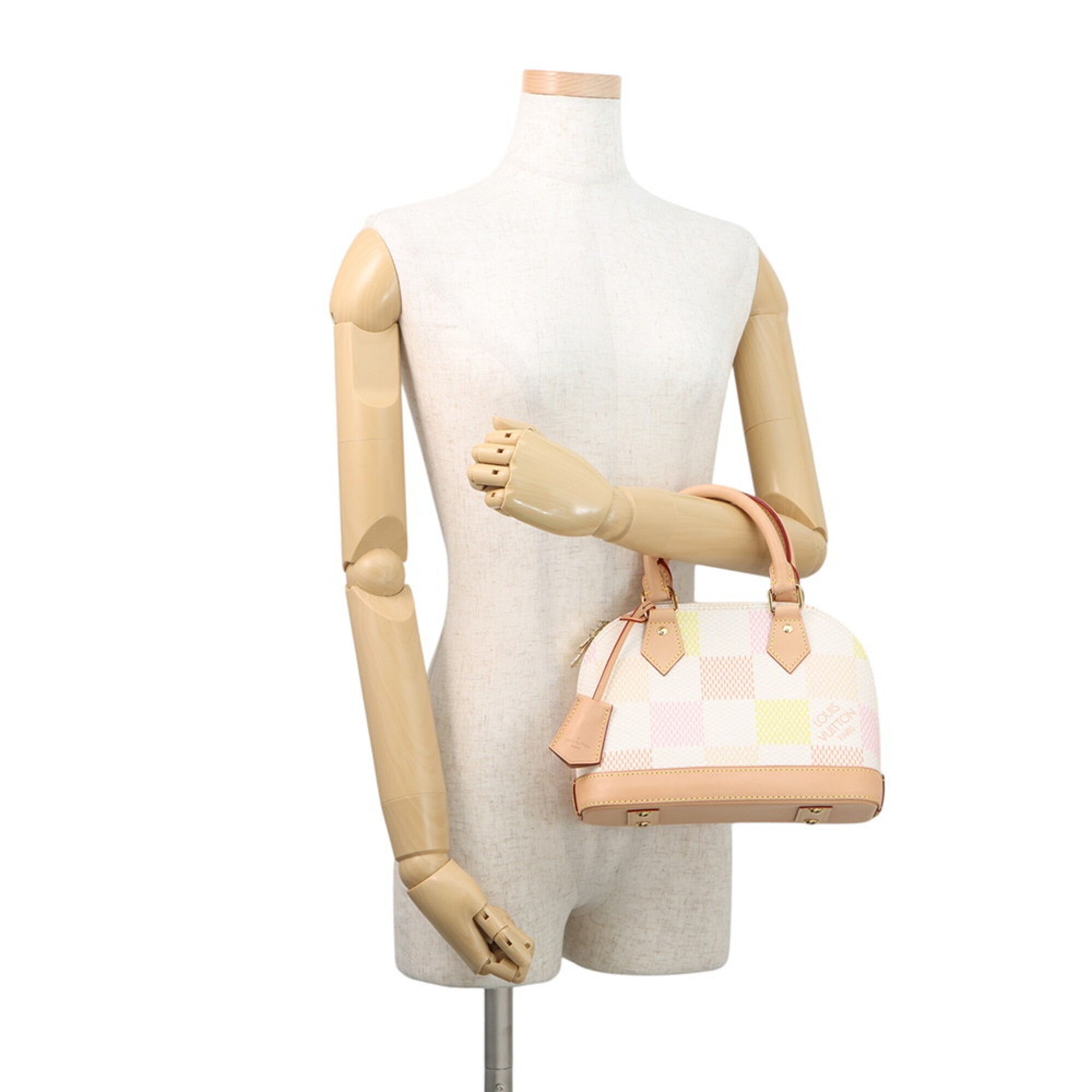 Louis Vuitton Damier Peach Yellow Handbag Shoulder Bag (Pre-Owned)