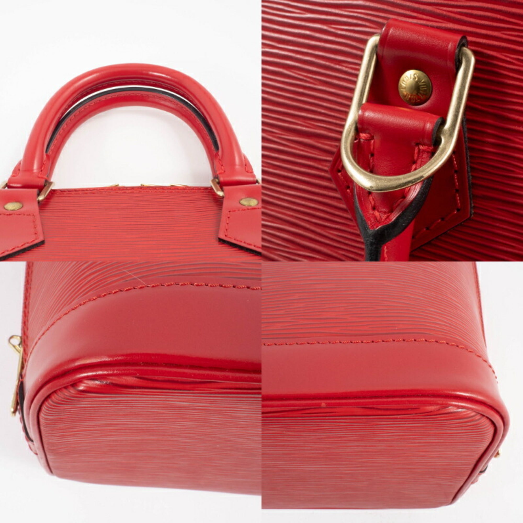 Louis Vuitton Castilian Red Epi Leather Handbag (Pre-Owned)