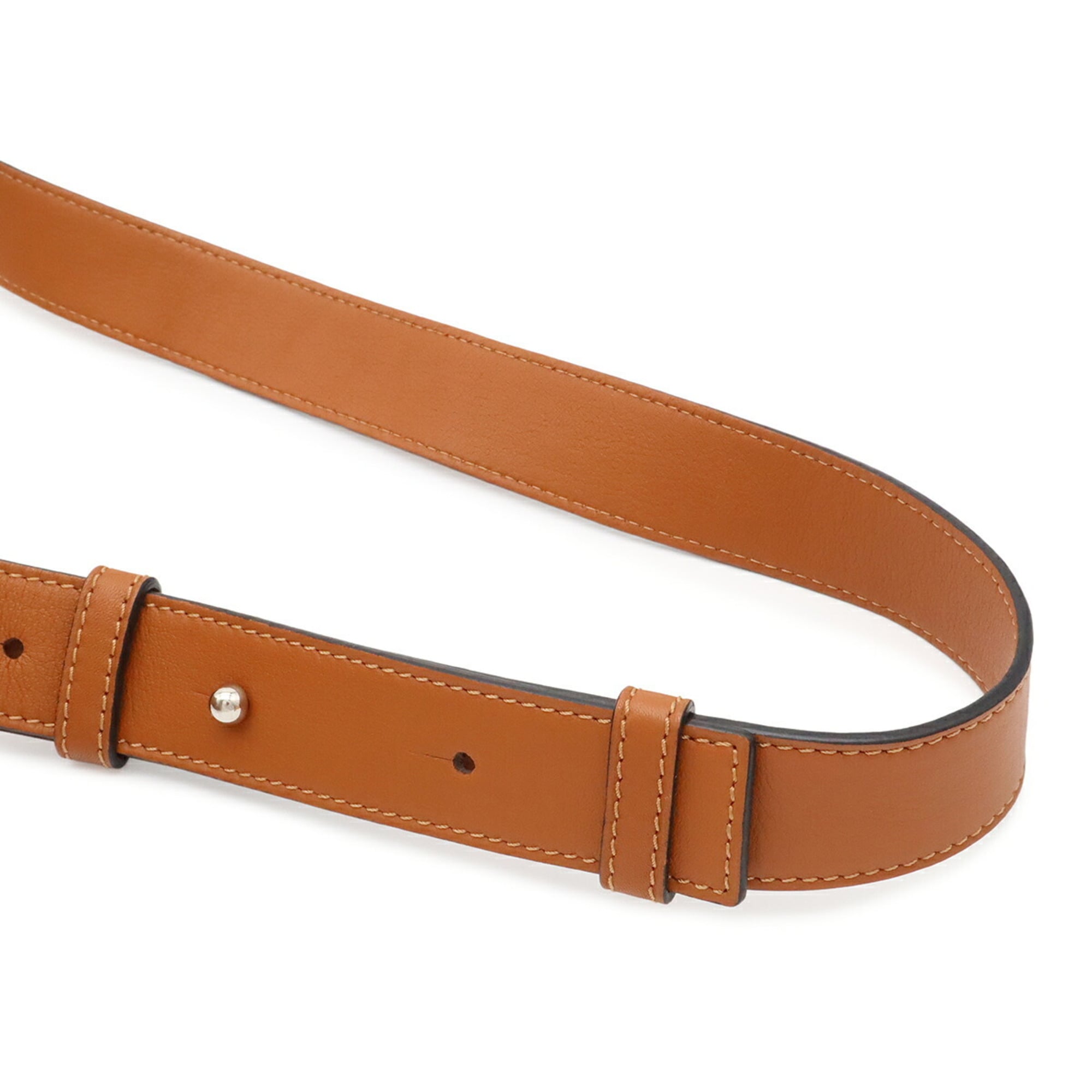 Loewe Anton Brown Leather Shoulder Bag Sling Bag (Pre-Owned)