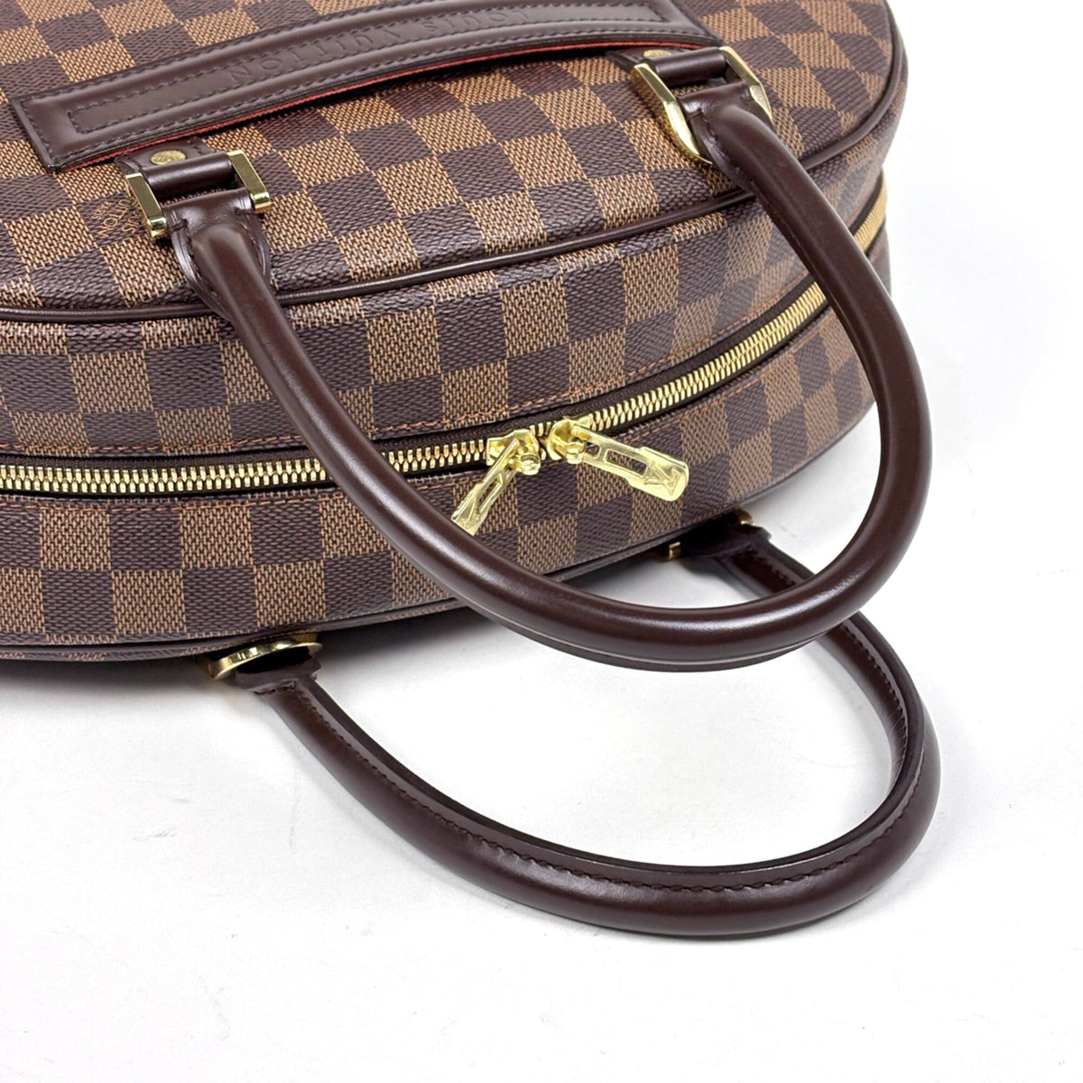 Louis Vuitton Damier Brown Damier Canvas Boston Bag (Pre-Owned)