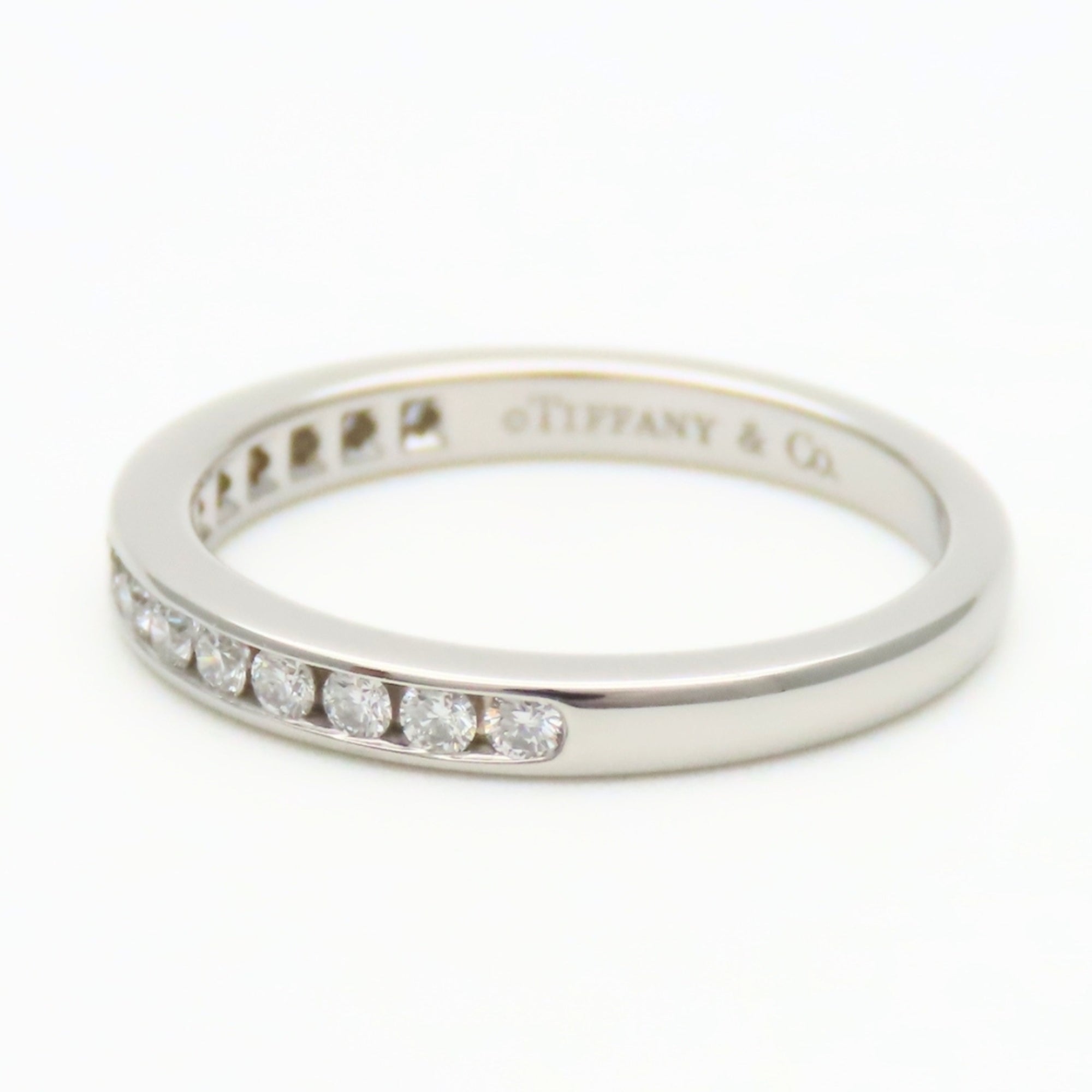 Tiffany Platinum Platinum 950 Band Ring (Pre-Owned)