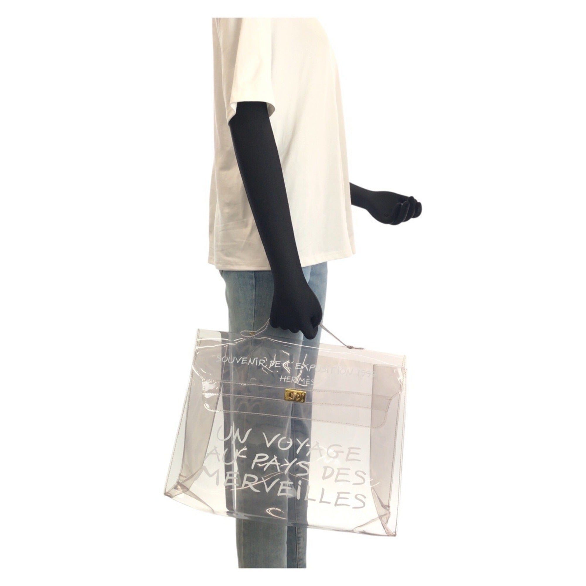 Hermes Clear Vinyl Handbag (Pre-Owned)