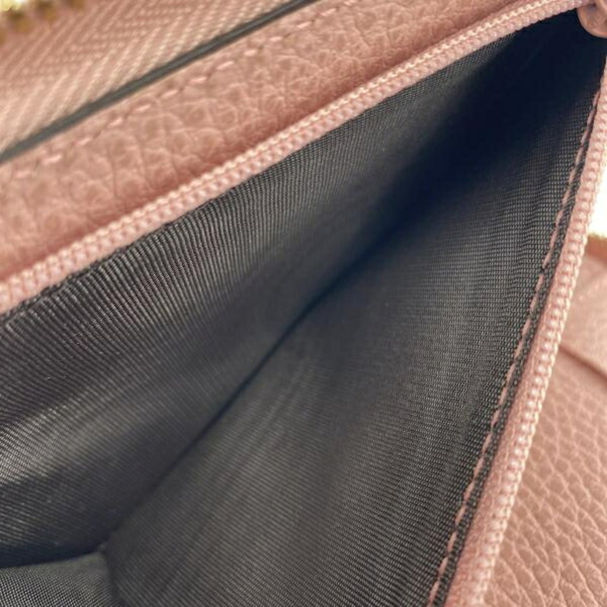 Gucci Pink Leather Wallet (Bi-Fold) (Pre-Owned)