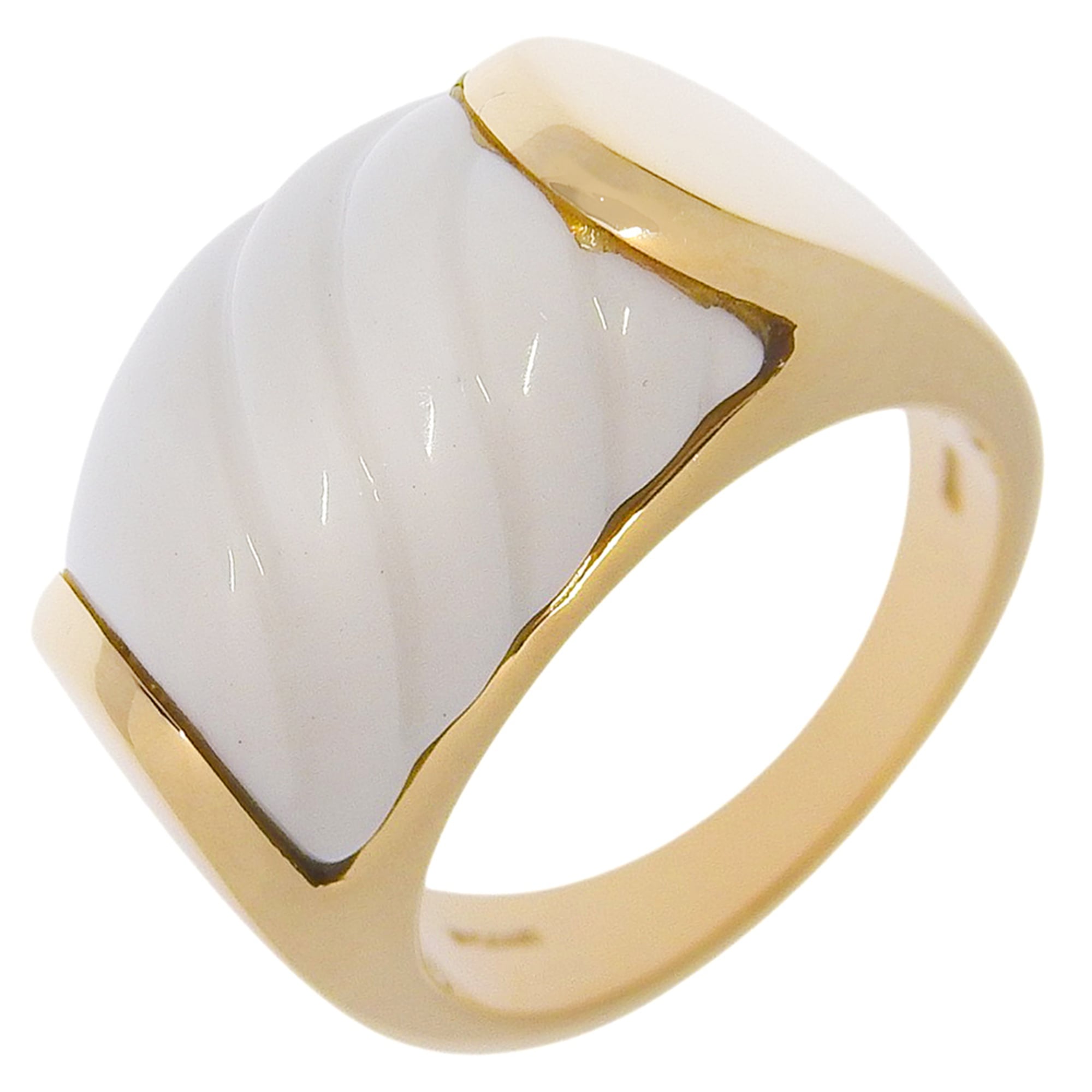 Bvlgari Yellow Gold (18K) Ceramic Band Ring (Pre-Owned)