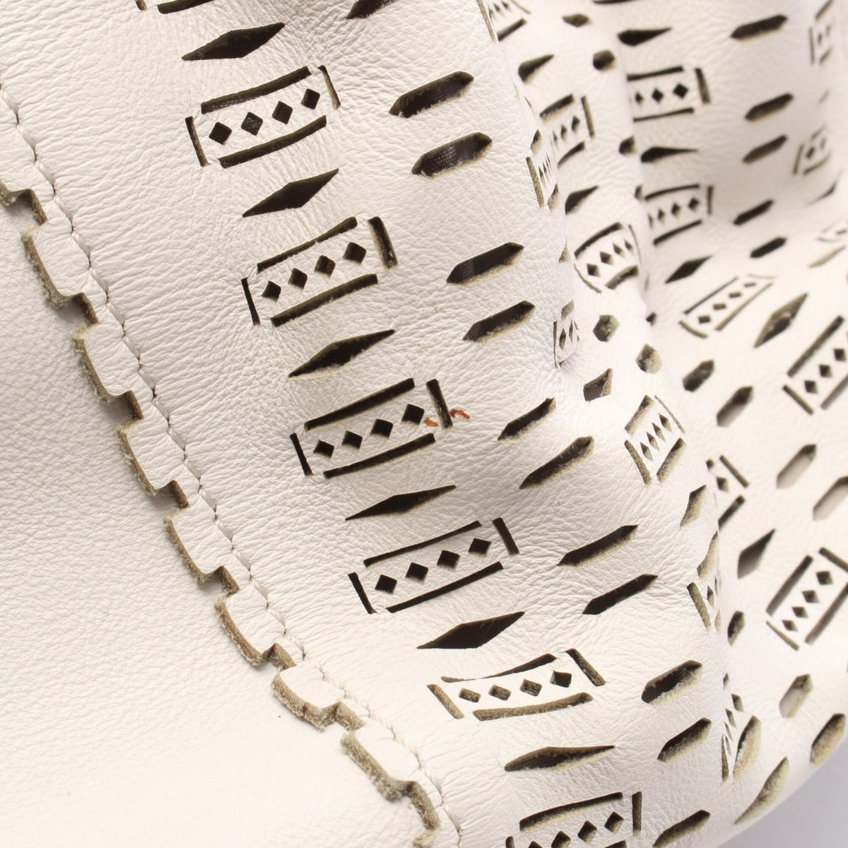 Tod's White Leather Handbag Shoulder Bag (Pre-Owned)