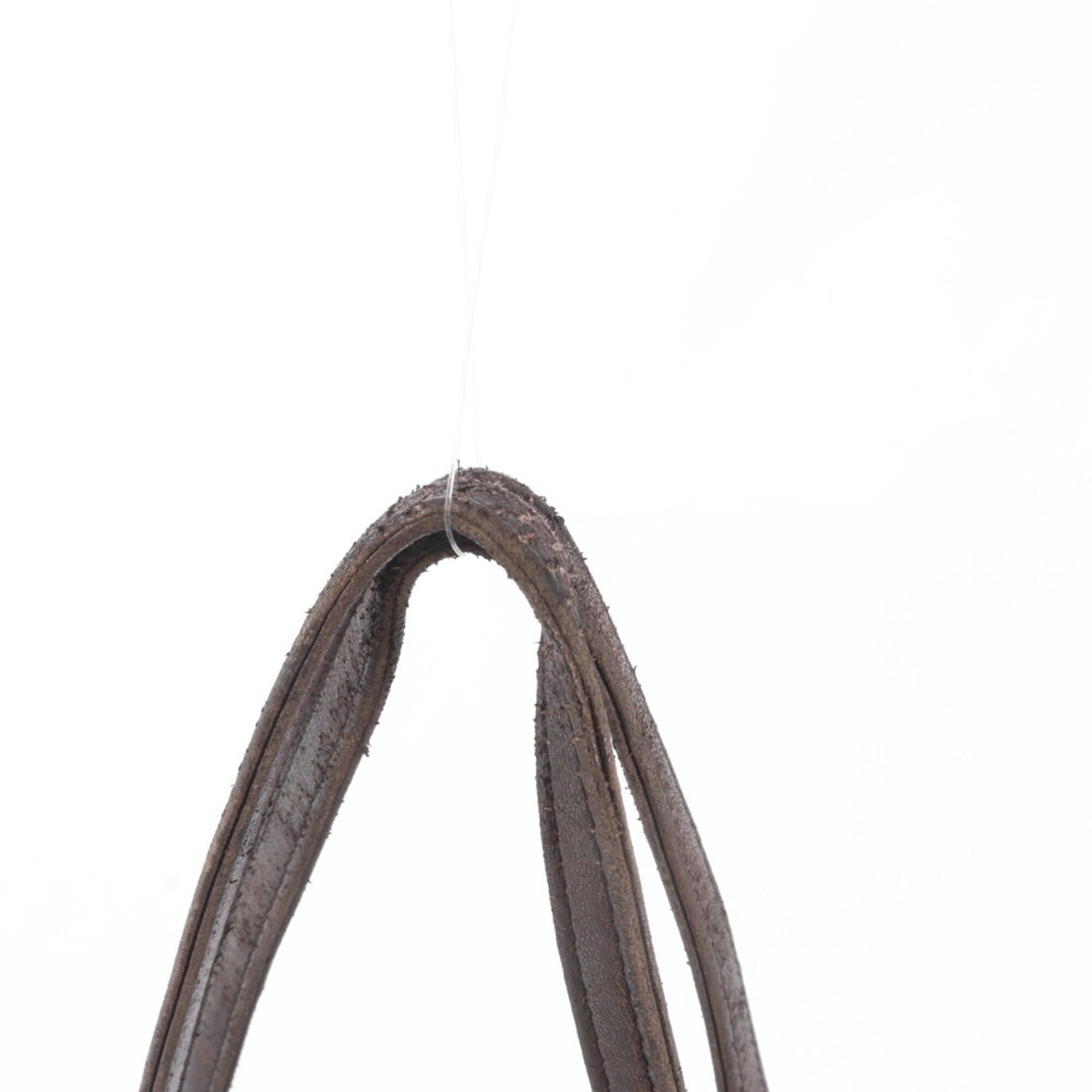 Loewe Dark Brown Leather Handbag Tote Bag (Pre-Owned)