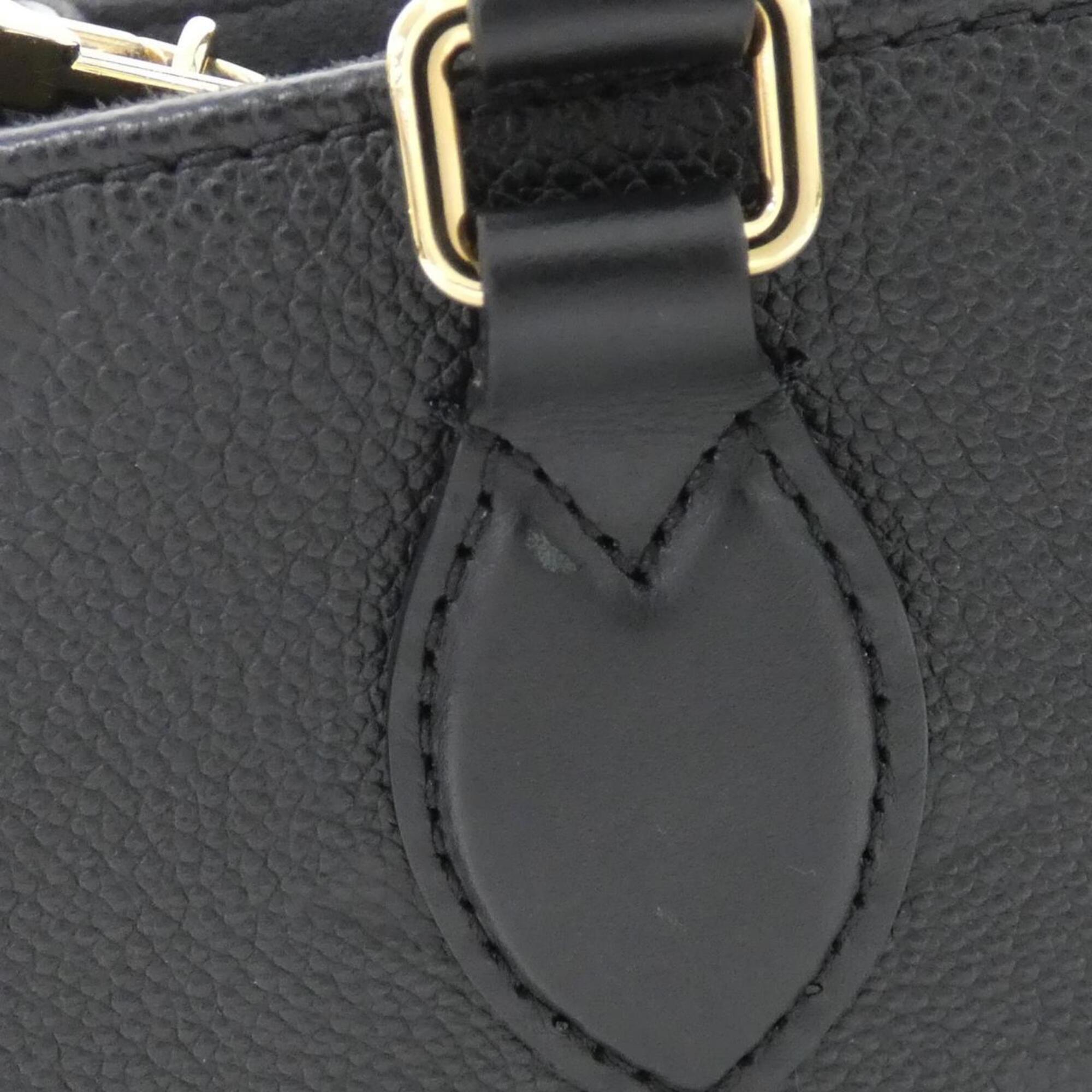 Louis Vuitton Black Leather Handbag (Pre-Owned)