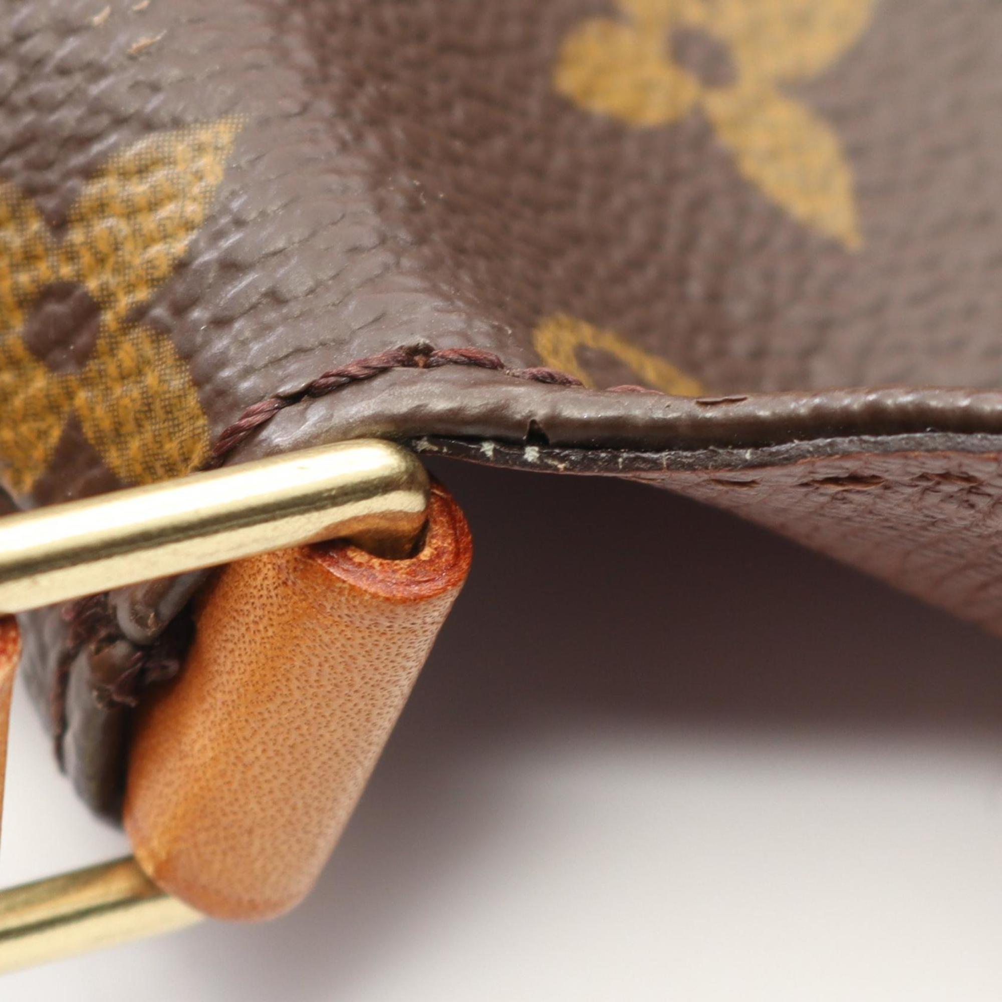 Louis Vuitton Brown Coated Canvas Leather Shoulder Bag (Pre-Owned)