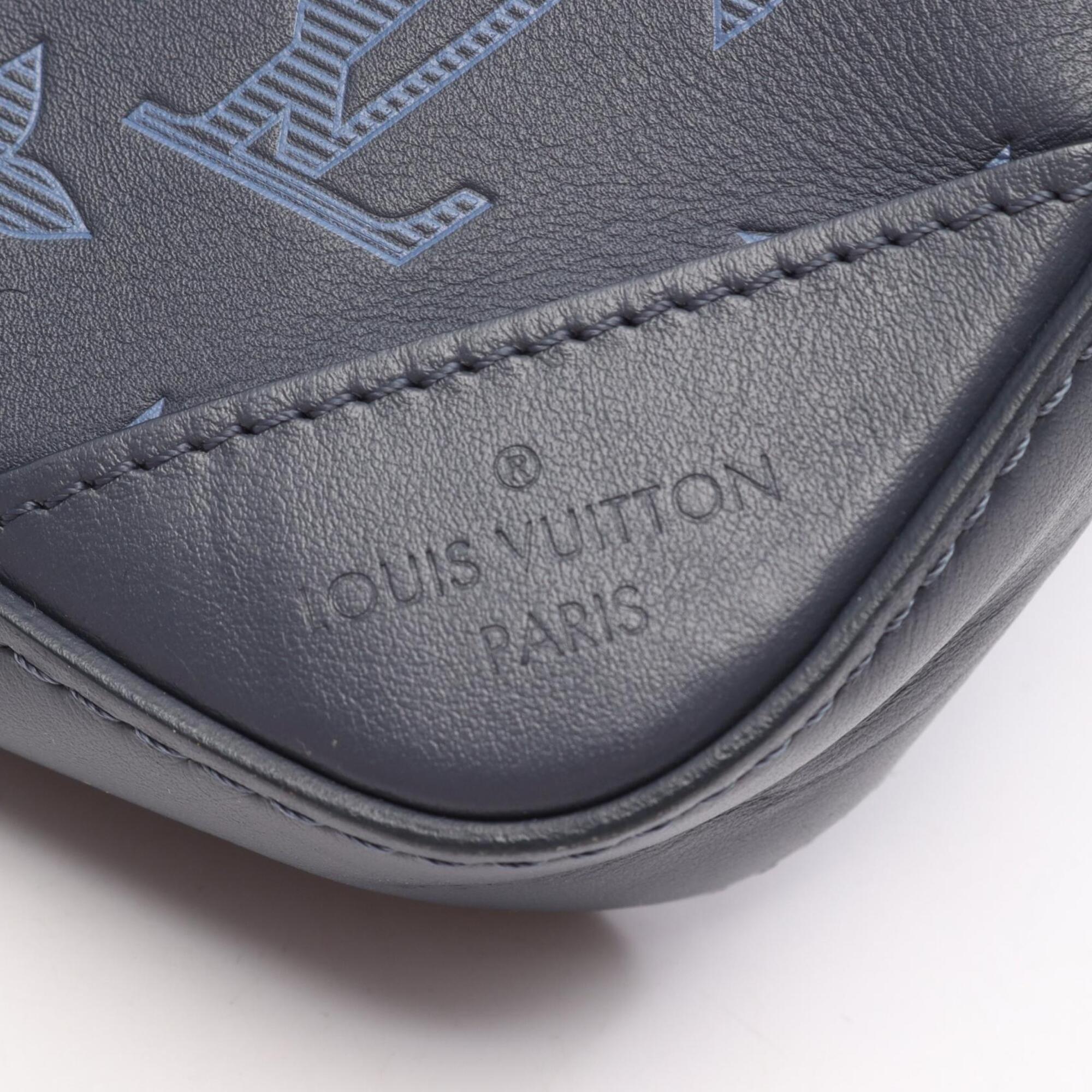 Louis Vuitton Navy Monogram Shadow Handbag Shoulder Bag (Pre-Owned)