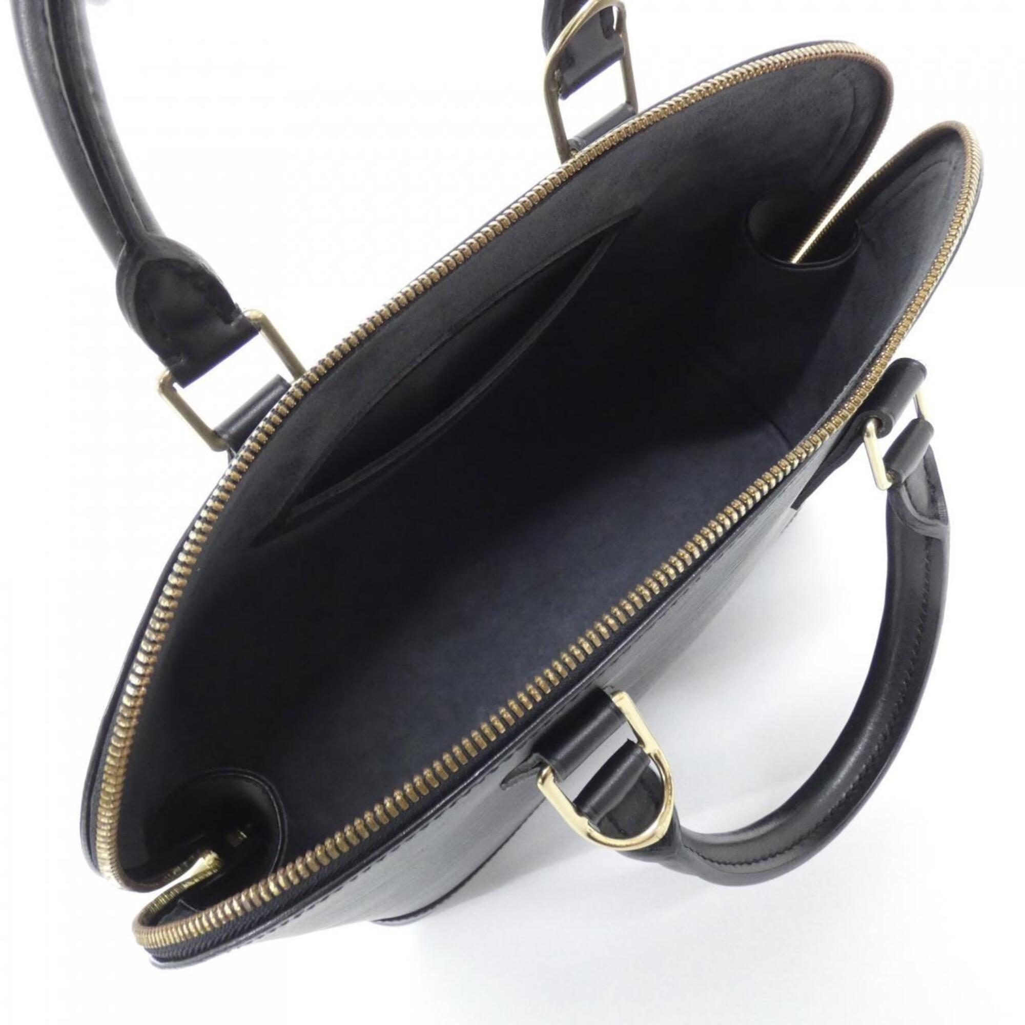Louis Vuitton Black Leather Handbag (Pre-Owned)