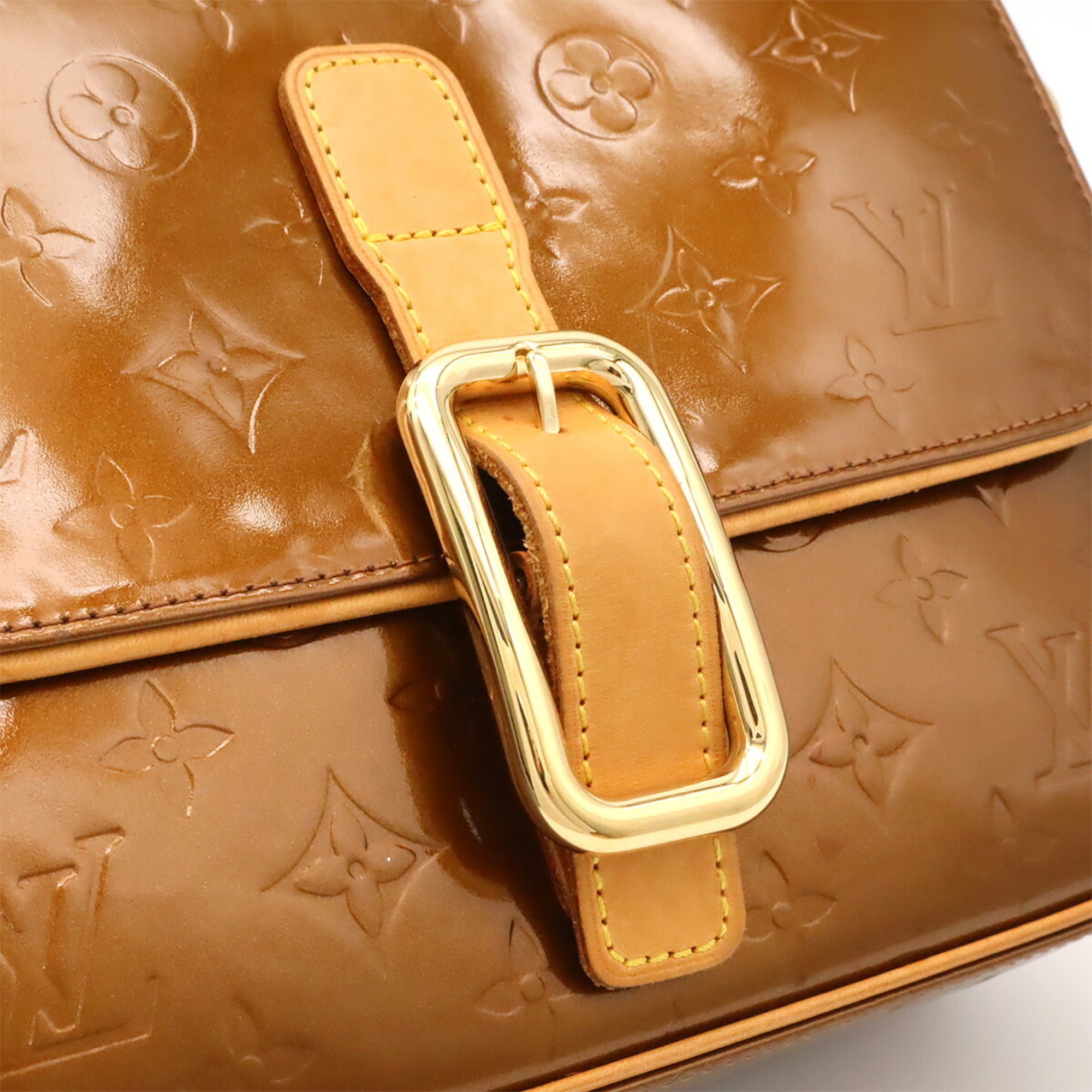Louis Vuitton Bronze Monogram Vernis Pochette Shoulder Bag (Pre-Owned)