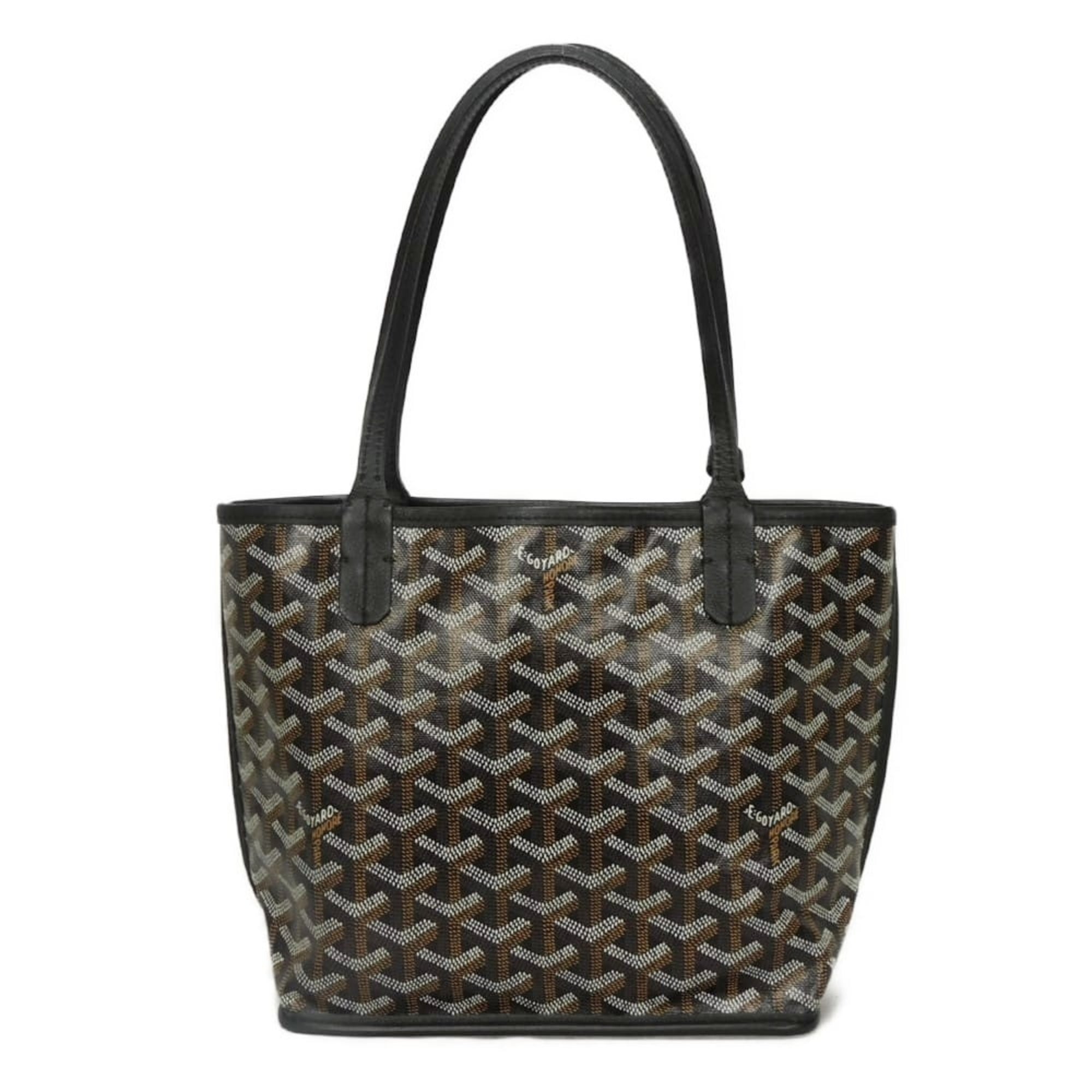 Goyard Black Canvas Leather Tote Bag (Pre-Owned)