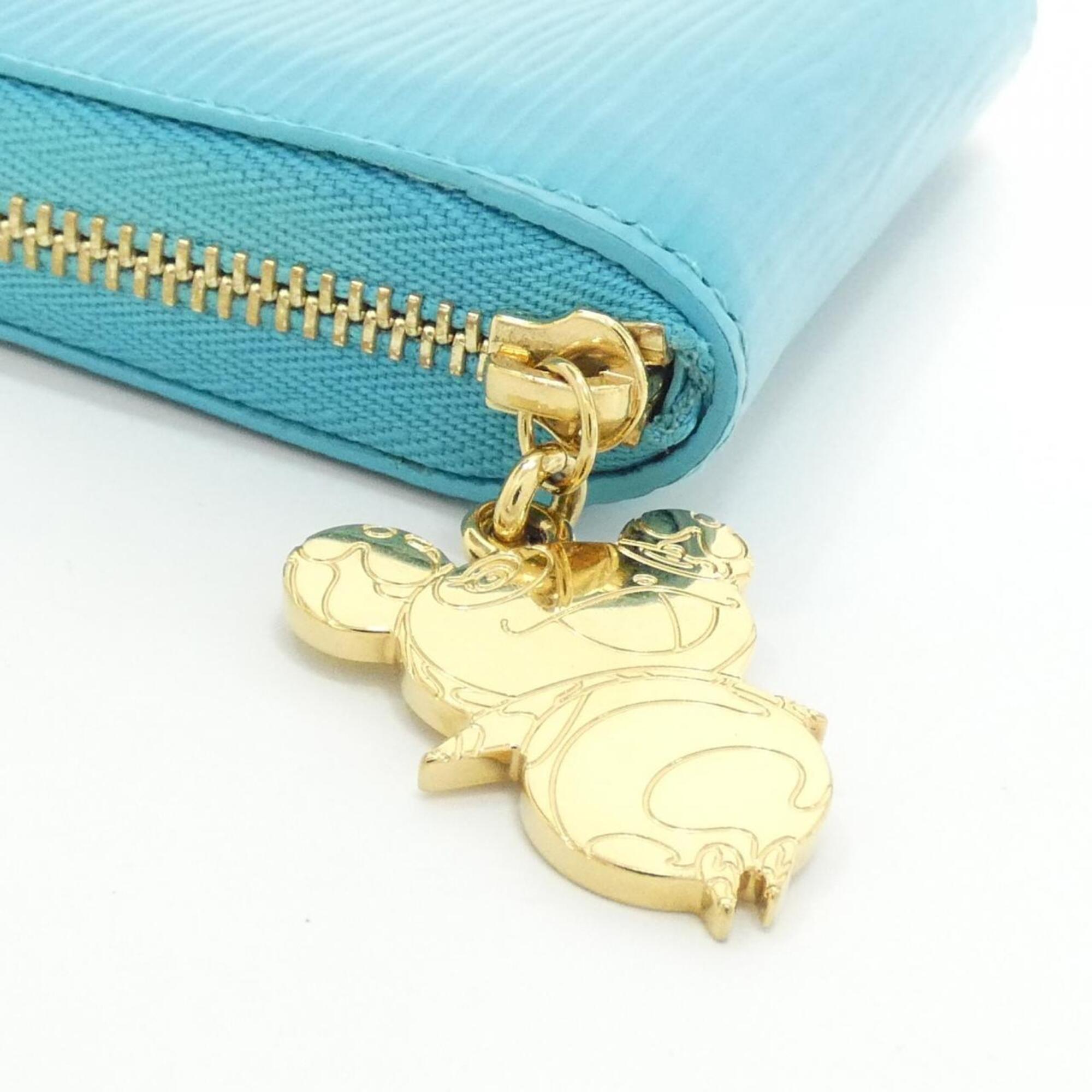 Louis Vuitton Blue Leather Coin Purse/Coin Case (Pre-Owned)