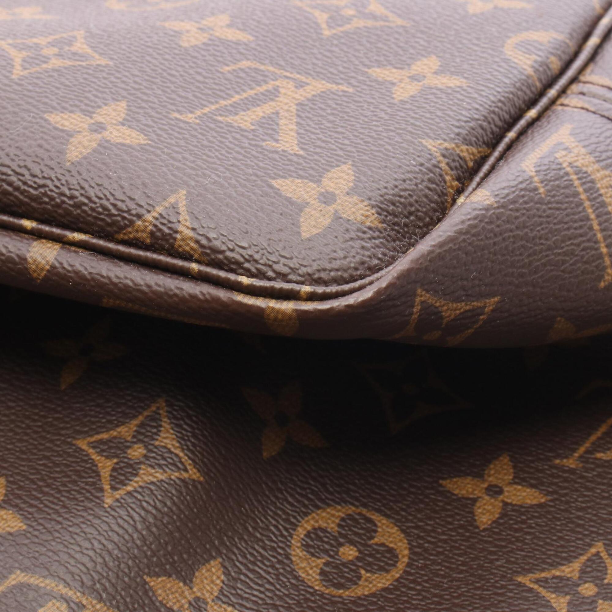 Louis Vuitton Brown Cerise Coated Canvas Leather Handbag Pouch Tote Bag (Pre-Owned)