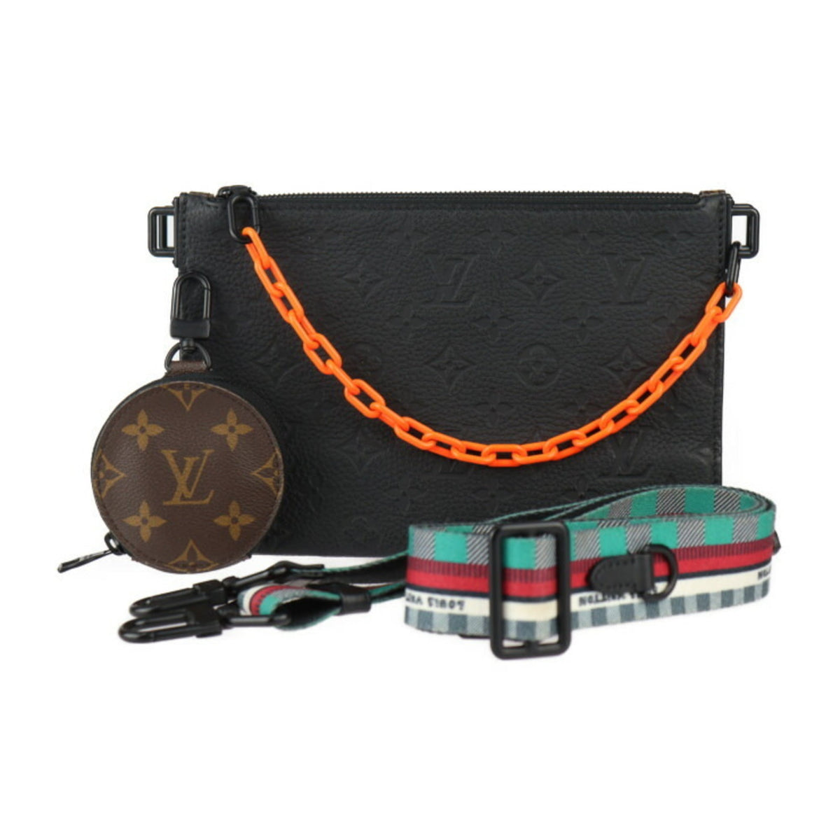 Louis Vuitton Black Brown Monogram Monogram Monogram Empreinte Clutch Bag Pouch Shoulder Bag (Pre-Owned)