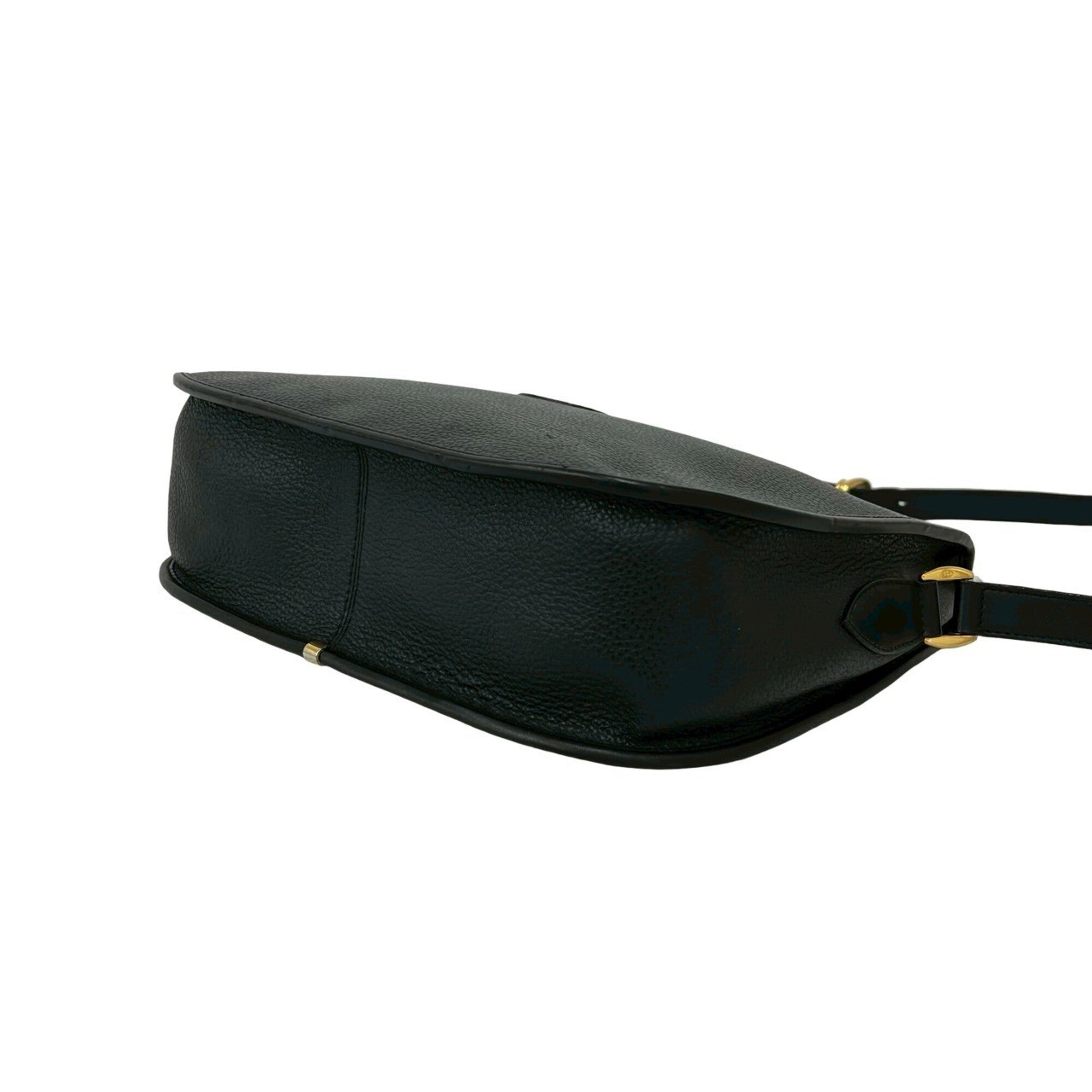 Gucci Black Leather Pochette Shoulder Bag (Pre-Owned)