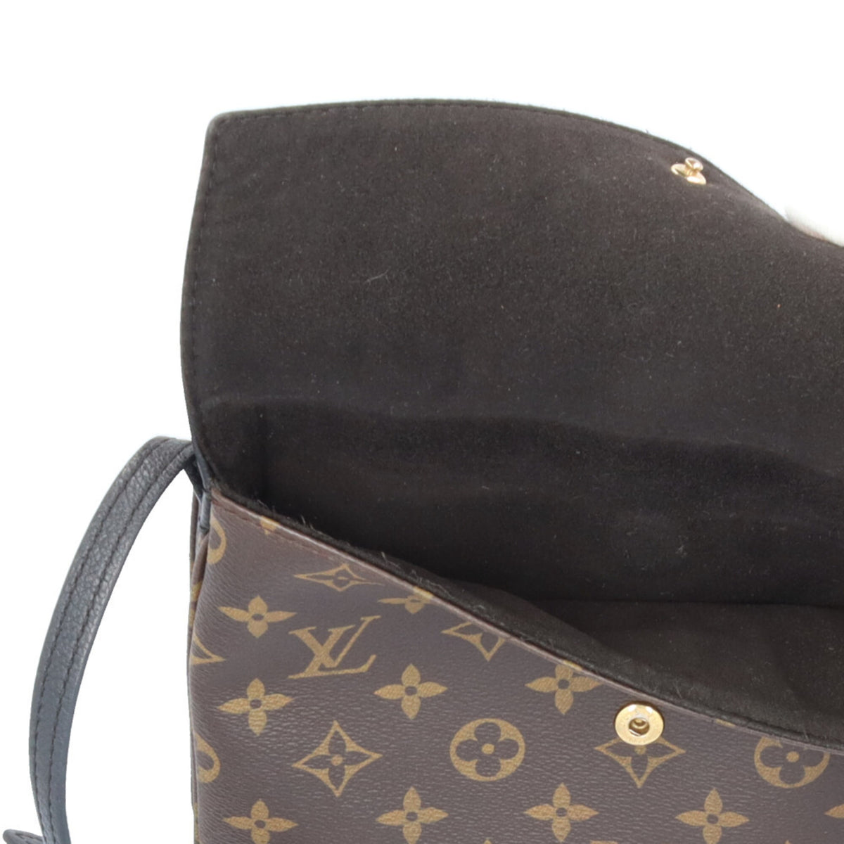 Louis Vuitton Black Brown Noir Monogram Canvas Shoulder Bag (Pre-Owned)
