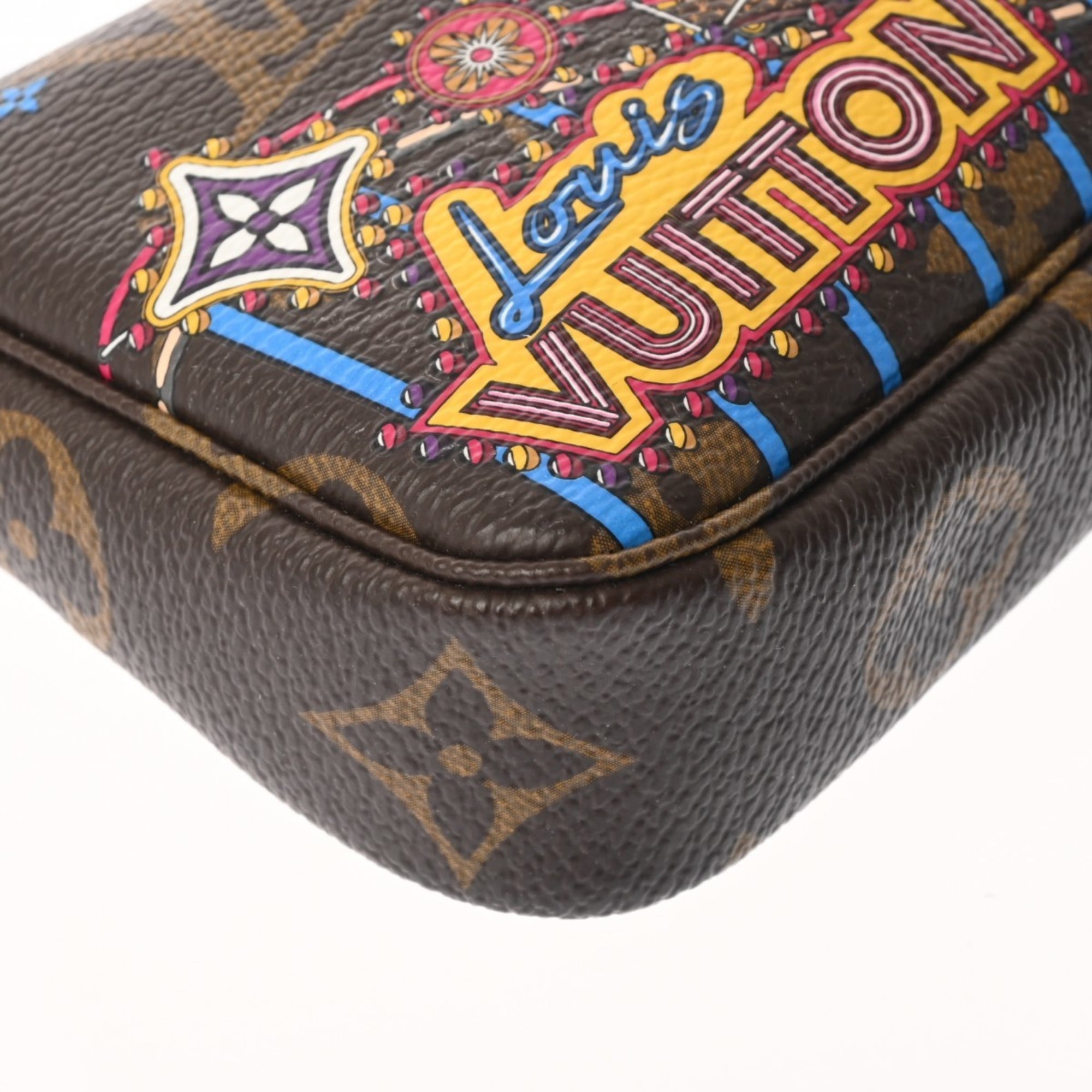 Louis Vuitton Brown Canvas Monogram Pochette Pouch (Pre-Owned)
