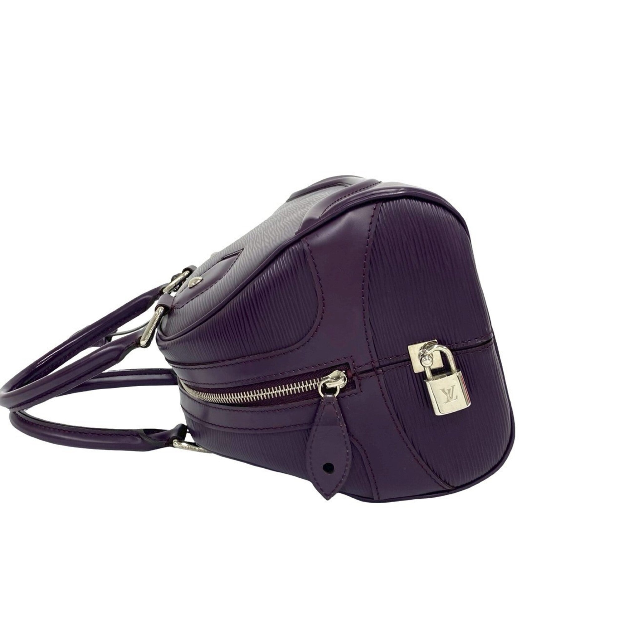 Louis Vuitton Purple Leather Handbag (Pre-Owned)