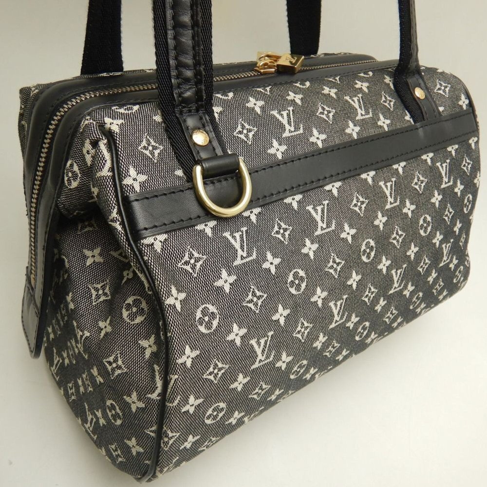 Louis Vuitton Monogram Mini Noir Canvas Handbag (Pre-Owned)