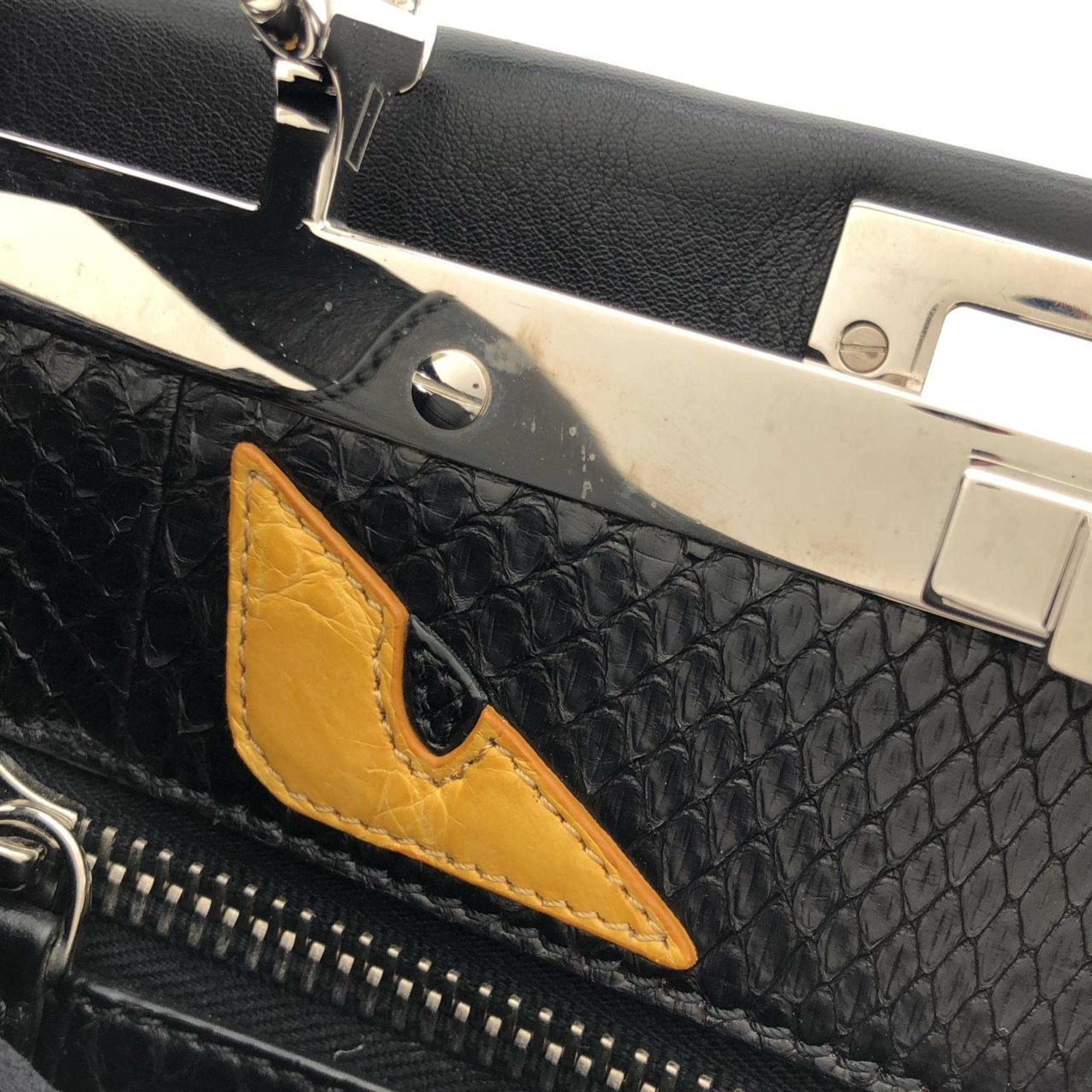 Fendi Black Leather Handbag (Pre-Owned)