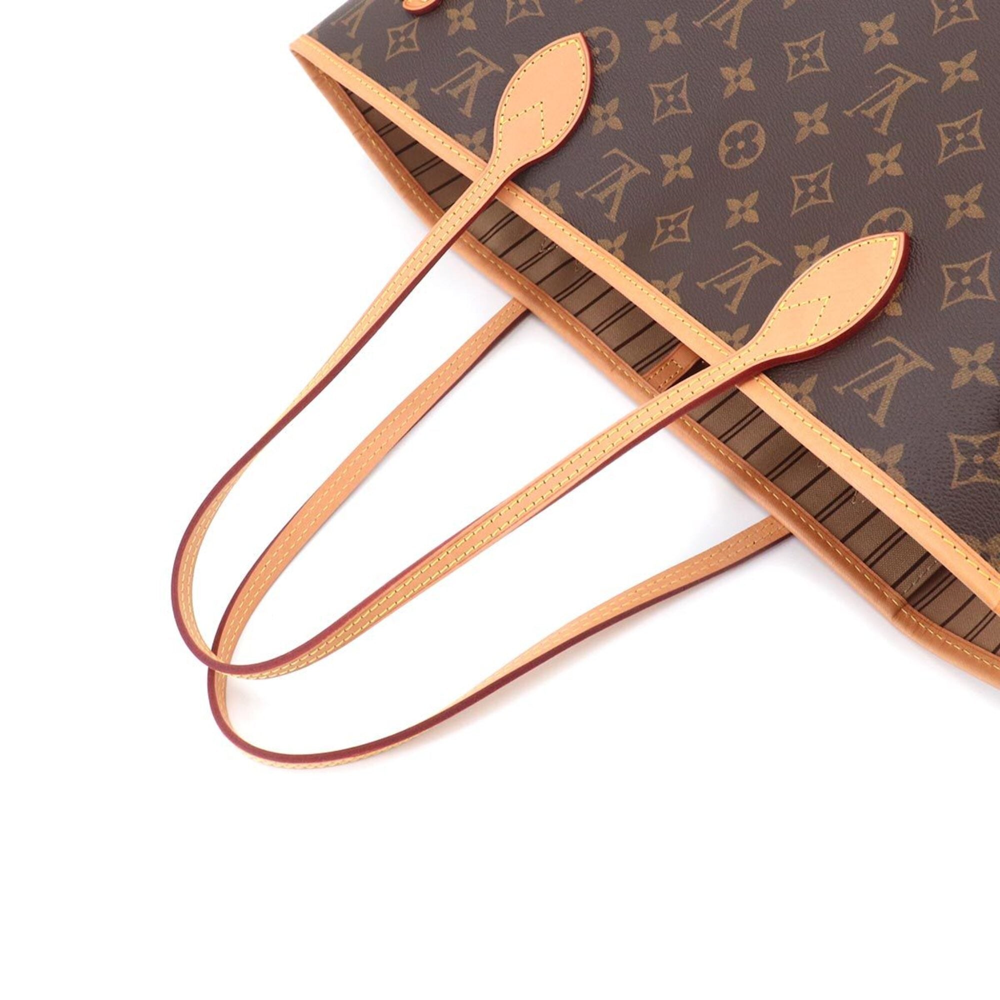 Louis Vuitton Beige Brown Monogram Monogram Canvas Handbag Tote Bag (Pre-Owned)