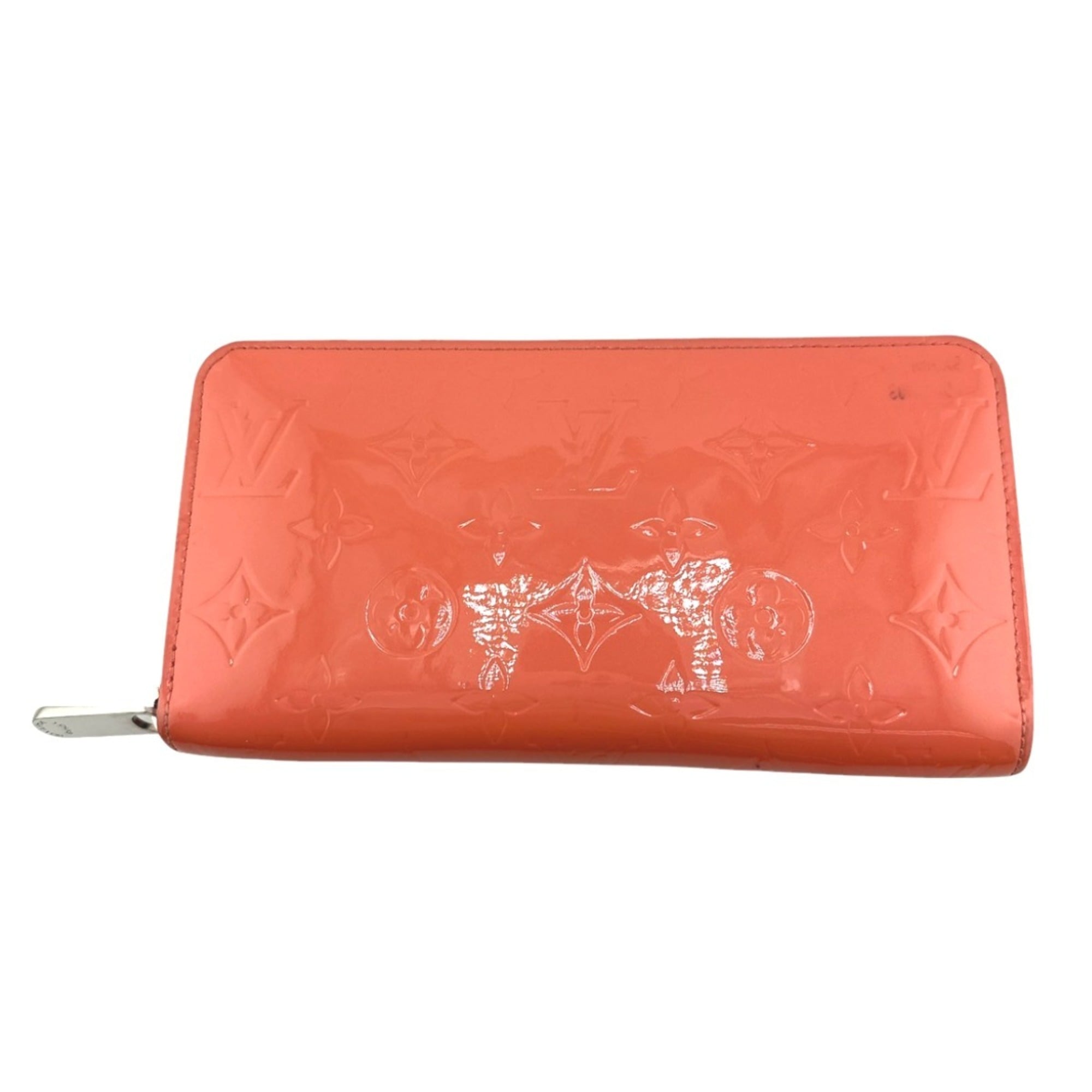 Louis Vuitton Monogram Vernis Rose Litchi Monogram Vernis Long Wallet (Bi-Fold) (Pre-Owned)