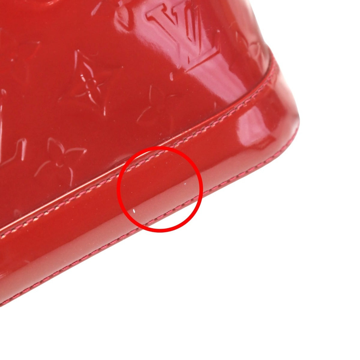 Louis Vuitton Monogram Vernis Red Color Monogram Vernis Handbag (Pre-Owned)