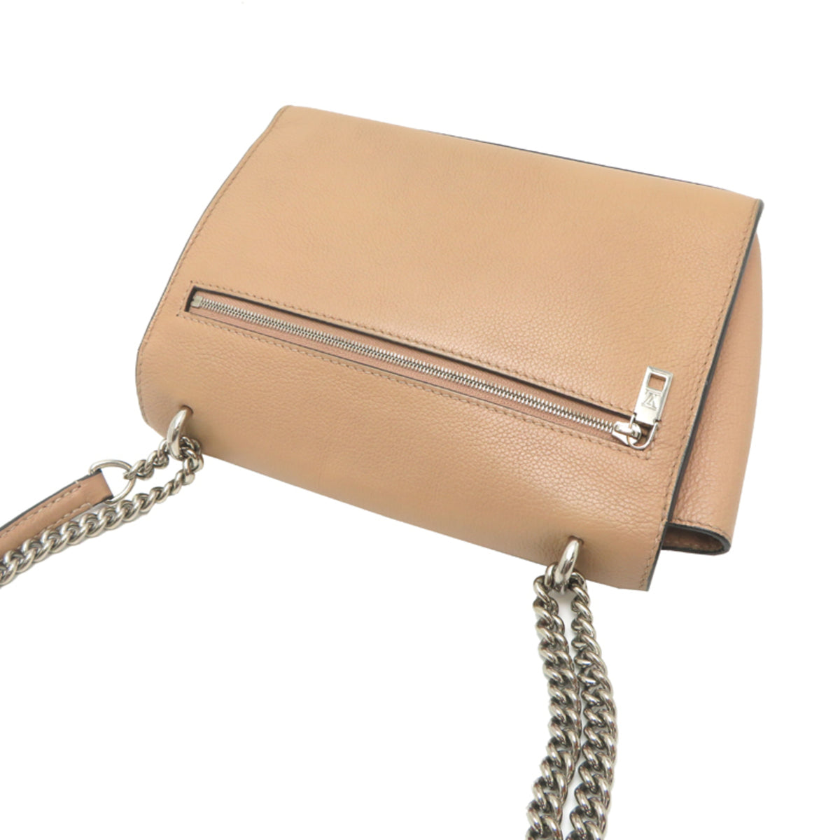 Louis Vuitton Beige Ivory Leather Shoulder Bag (Pre-Owned)