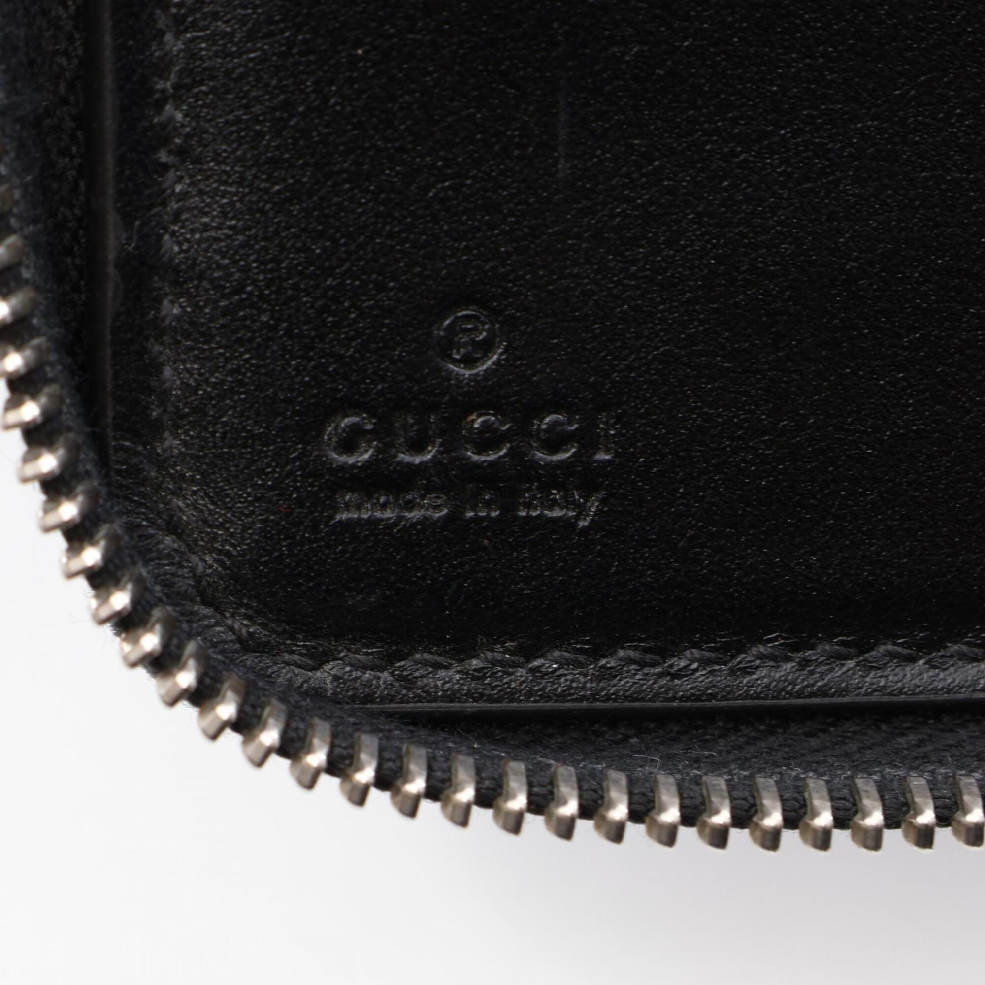 Gucci Black Leather Long Wallet (Bi-Fold) (Pre-Owned)