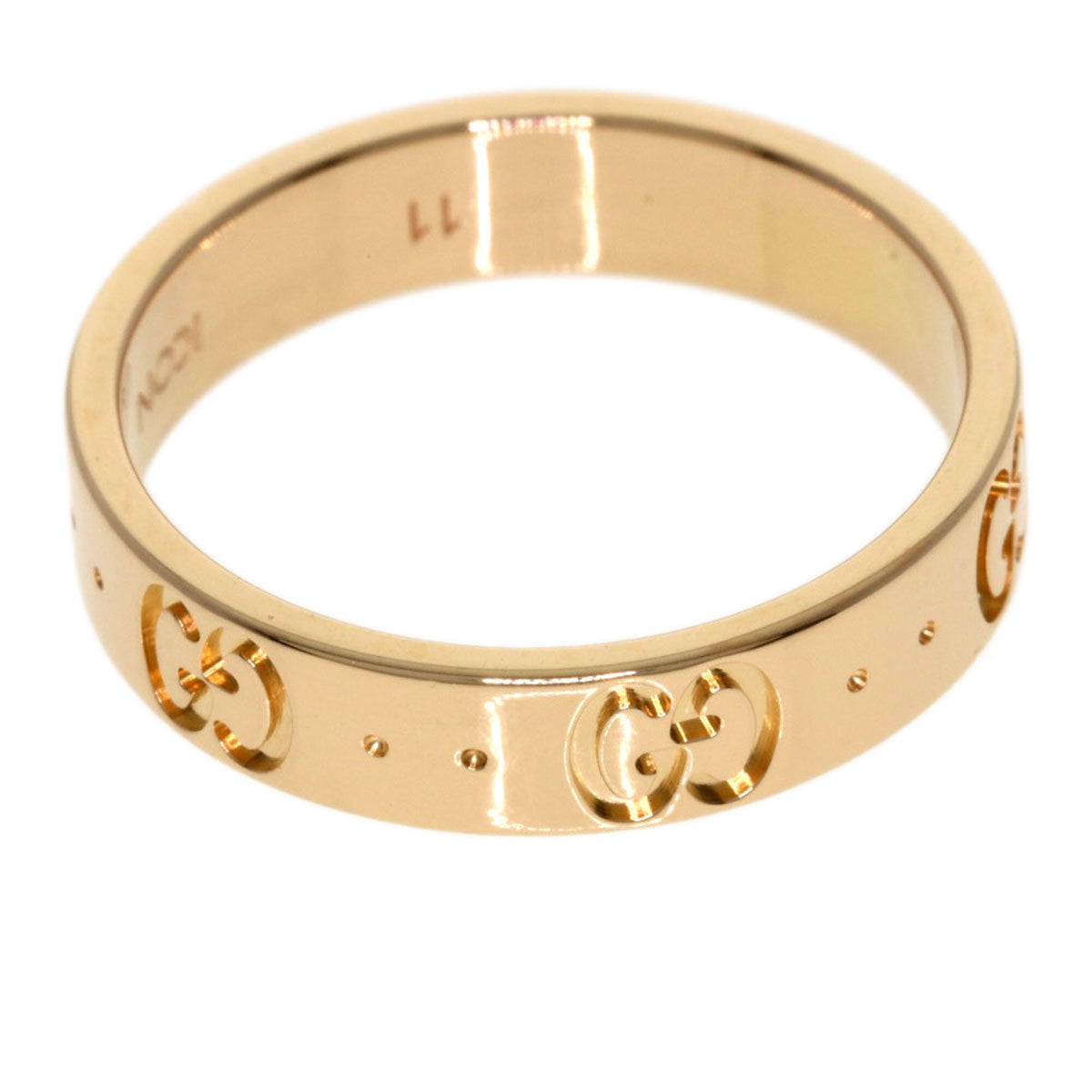 Gucci Icon Pink Gold (18K) Band Ring (Pre-Owned)