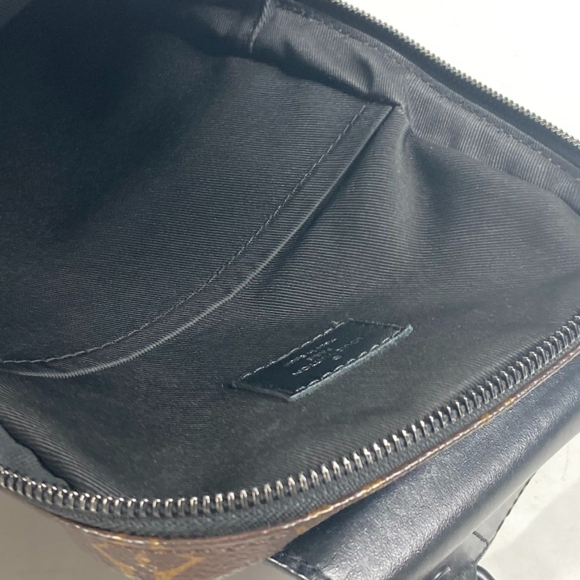 Louis Vuitton Black Brown Monogram Canvas Sling Bag (Pre-Owned)