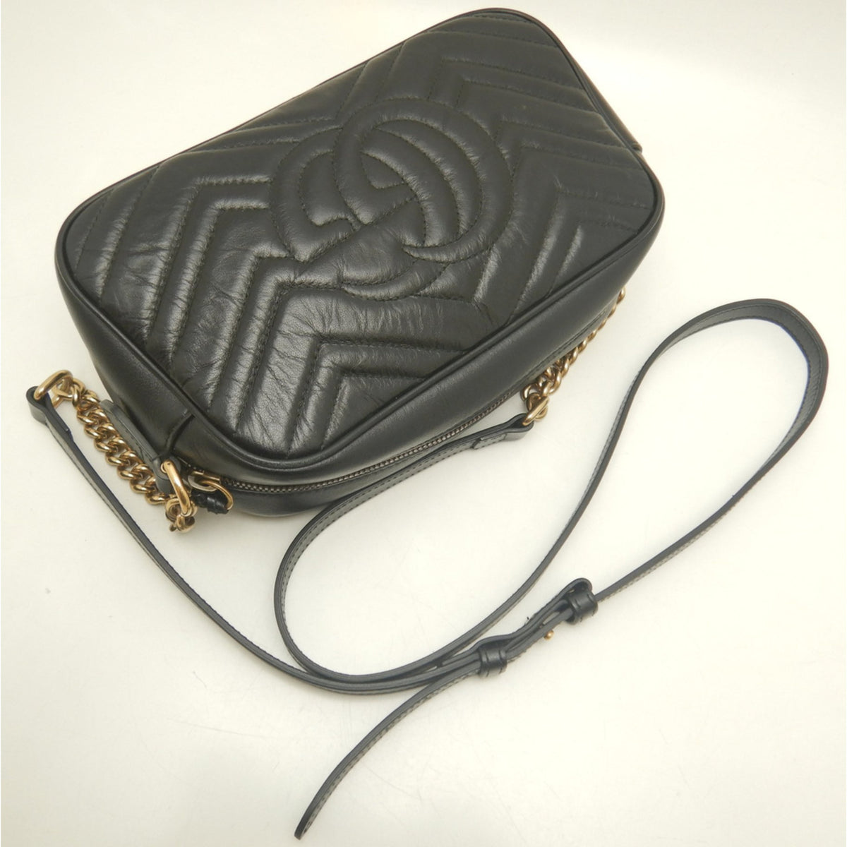 Gucci Black Leather Shoulder Bag (Pre-Owned)