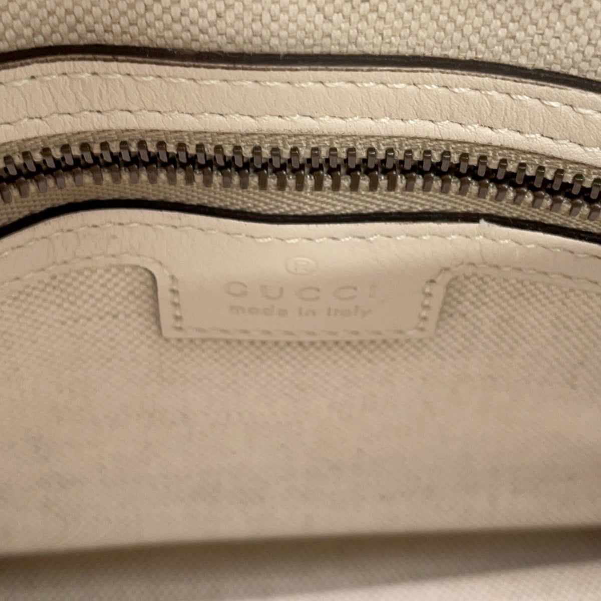 Gucci White Leather Handbag (Pre-Owned)