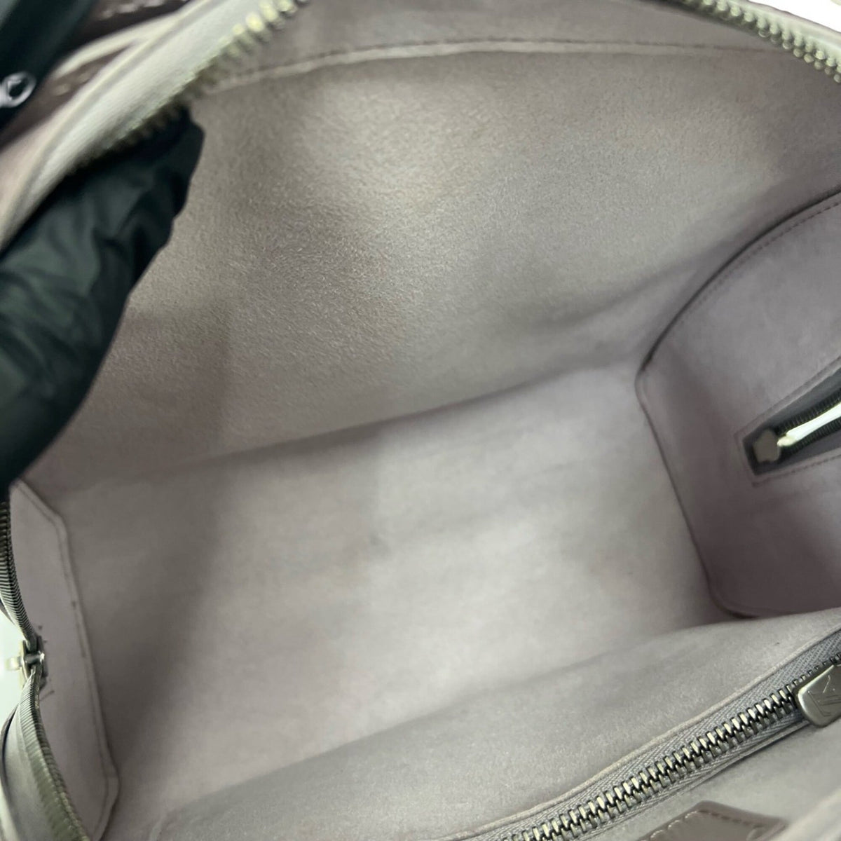 Louis Vuitton Purple Leather Boston Bag Handbag (Pre-Owned)