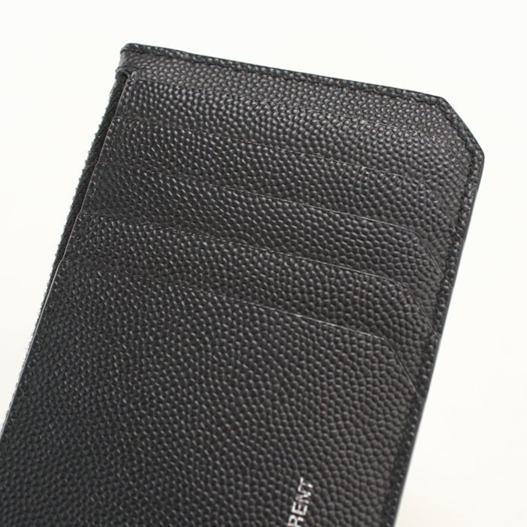 Saint Laurent Black Leather Coin Purse/Coin Case (Pre-Owned)