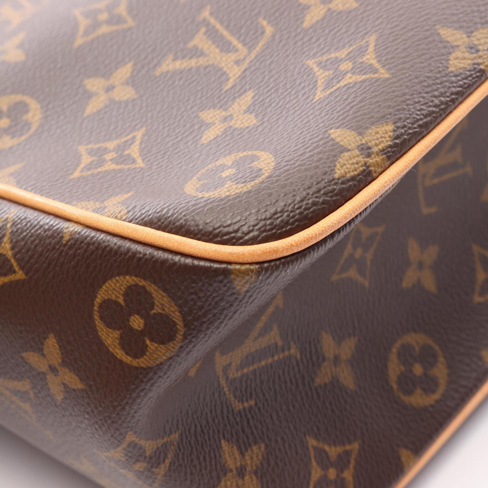 Louis Vuitton Brown Monogram Coated Canvas Leather Handbag (Pre-Owned)
