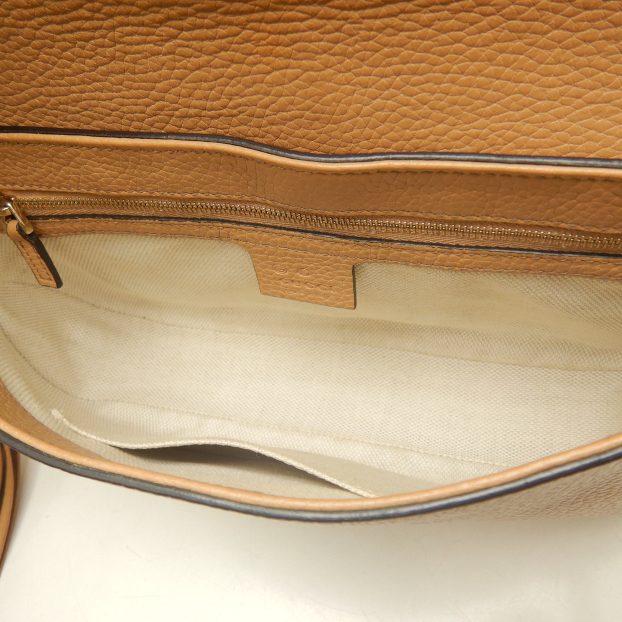 Gucci Brown Leather Shoulder Bag (Pre-Owned)