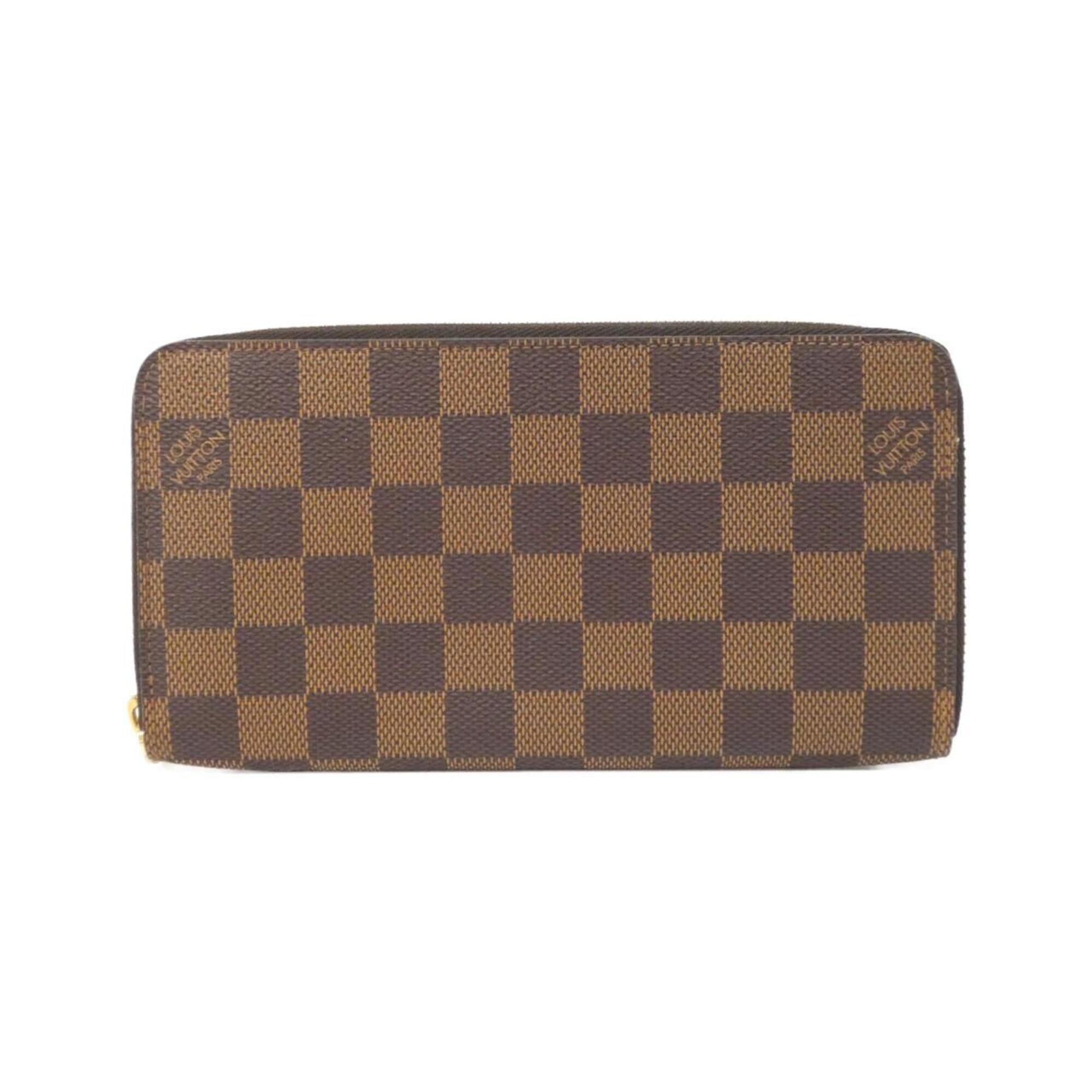 Louis Vuitton Damier Ebene Coated Canvas Long Bill Wallet (Tri-Fold) (Pre-Owned)
