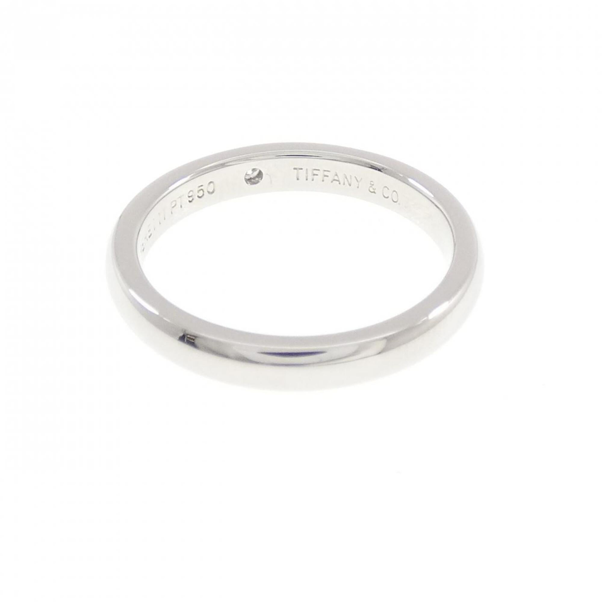 Tiffany Platinum Platinum 950 Band Ring (Pre-Owned)