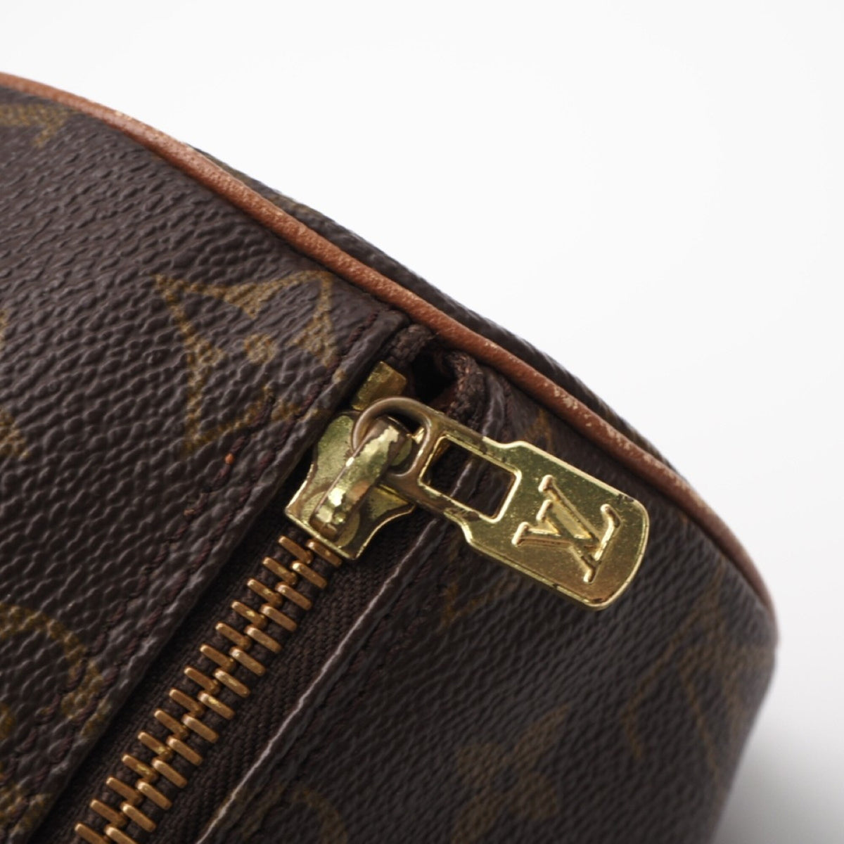 Louis Vuitton Monogram Brown Coated Canvas Leather Handbag (Pre-Owned)