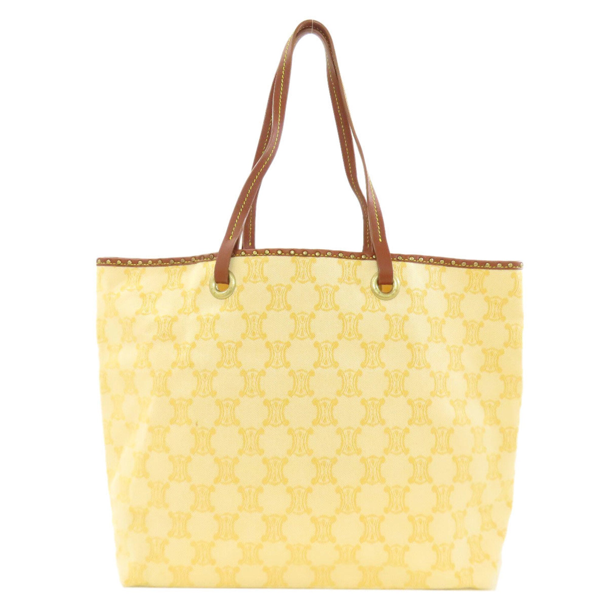 Celine Yellow Canvas Tote Bag (Pre-Owned)