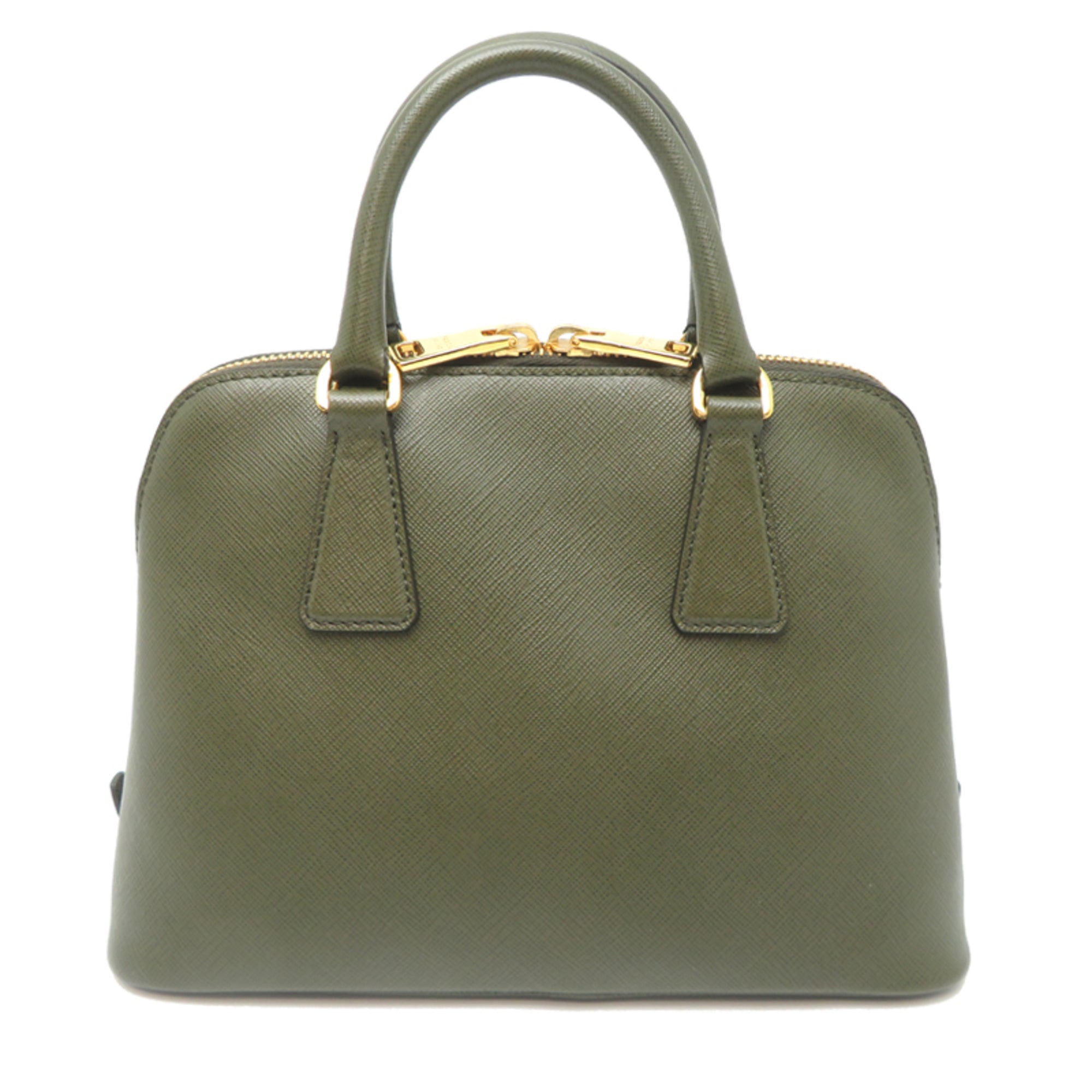 Prada Green Leather Handbag (Pre-Owned)