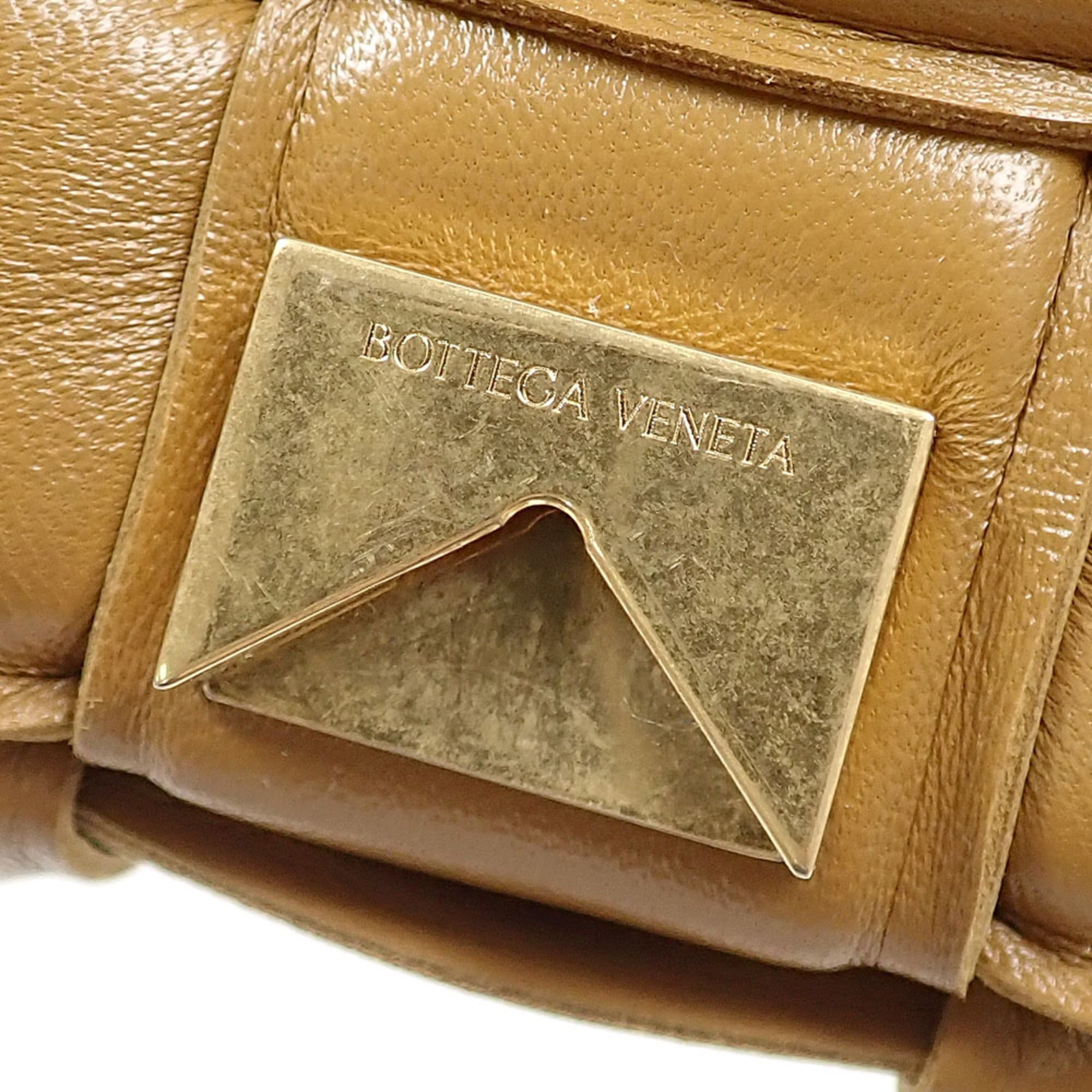 Bottega Veneta Brown Leather Shoulder Bag (Pre-Owned)