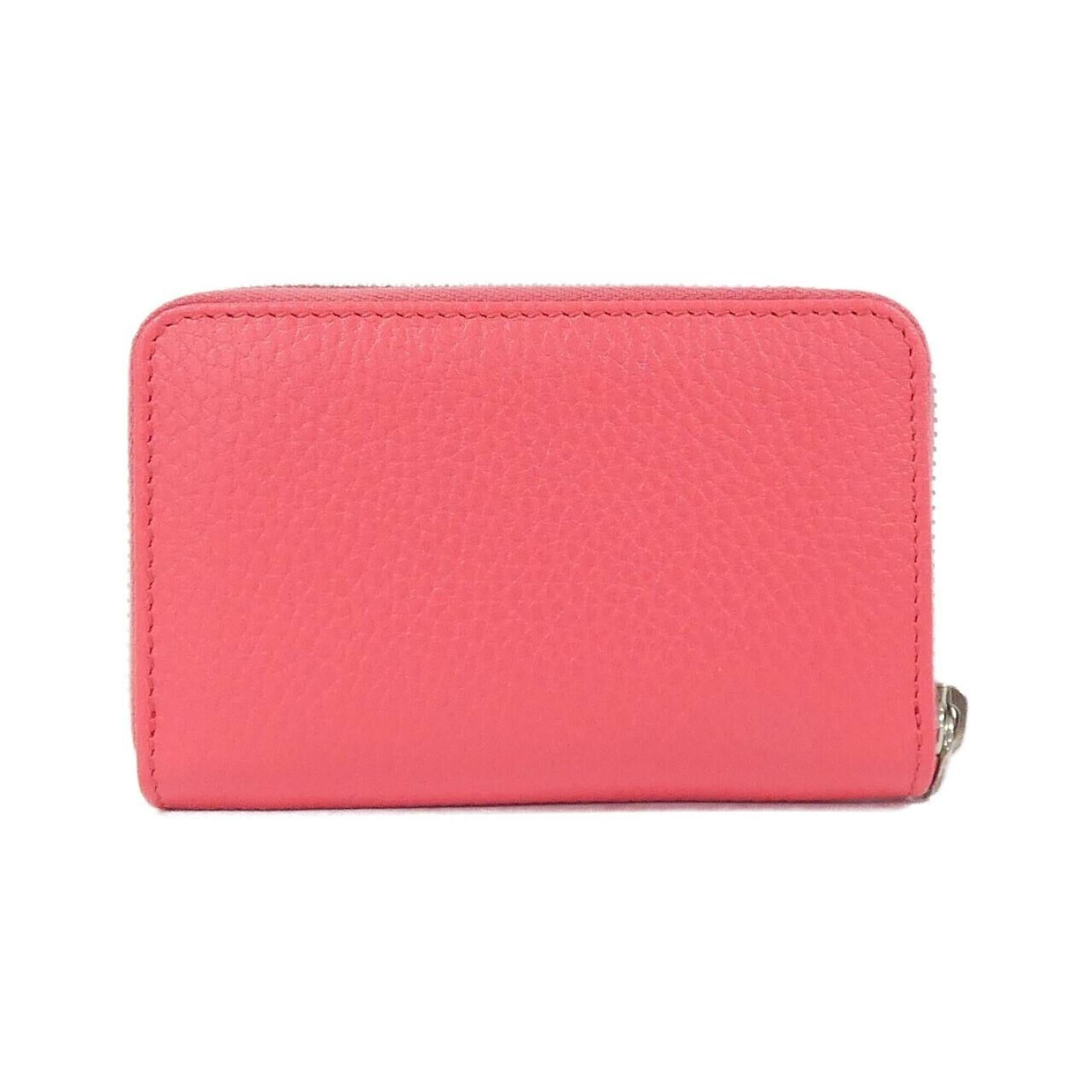 Gucci Coral Pink Leather Coin Purse/Coin Case (Pre-Owned)