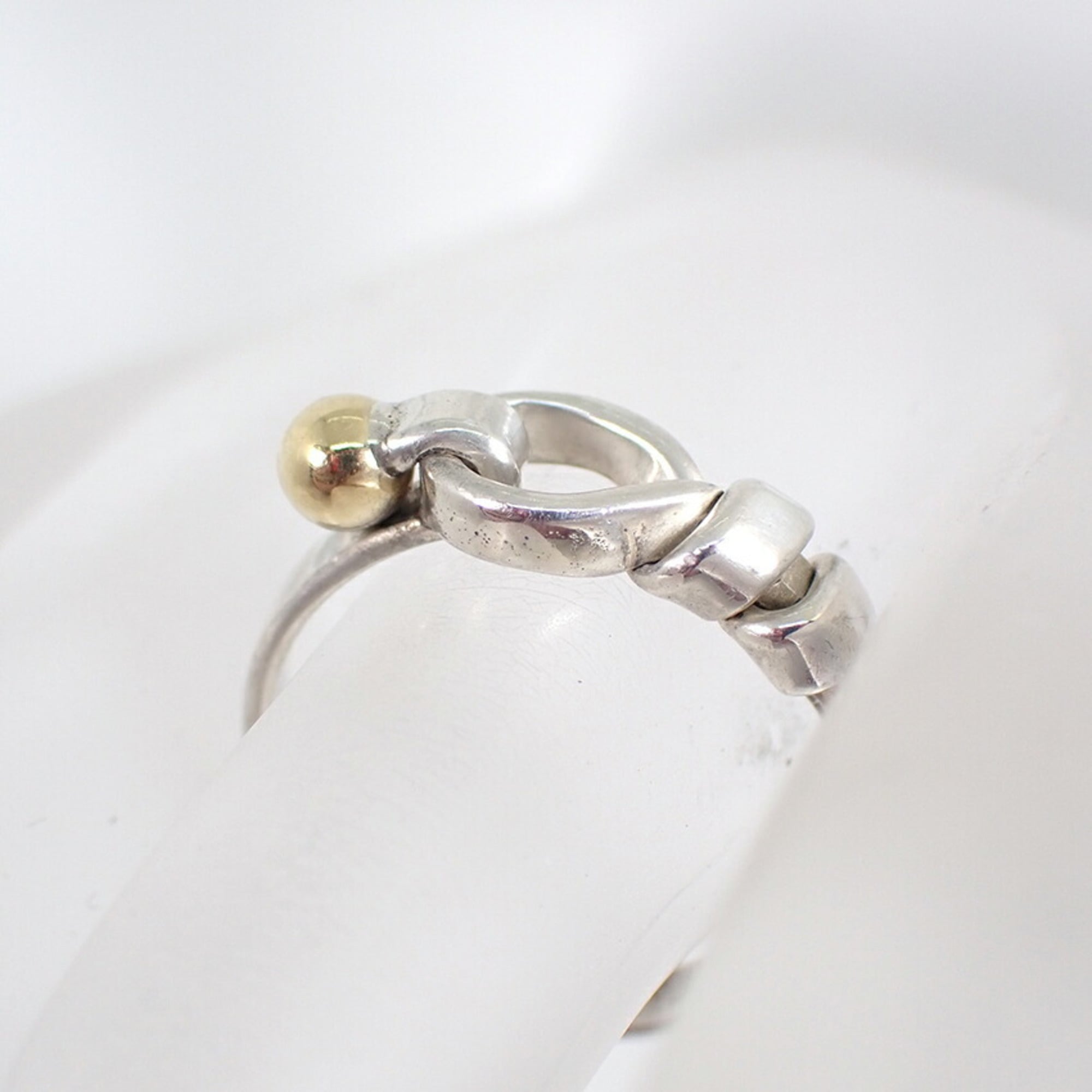 Tiffany Yellow Gold (18K) Sterling Silver 925 Band Ring (Pre-Owned)