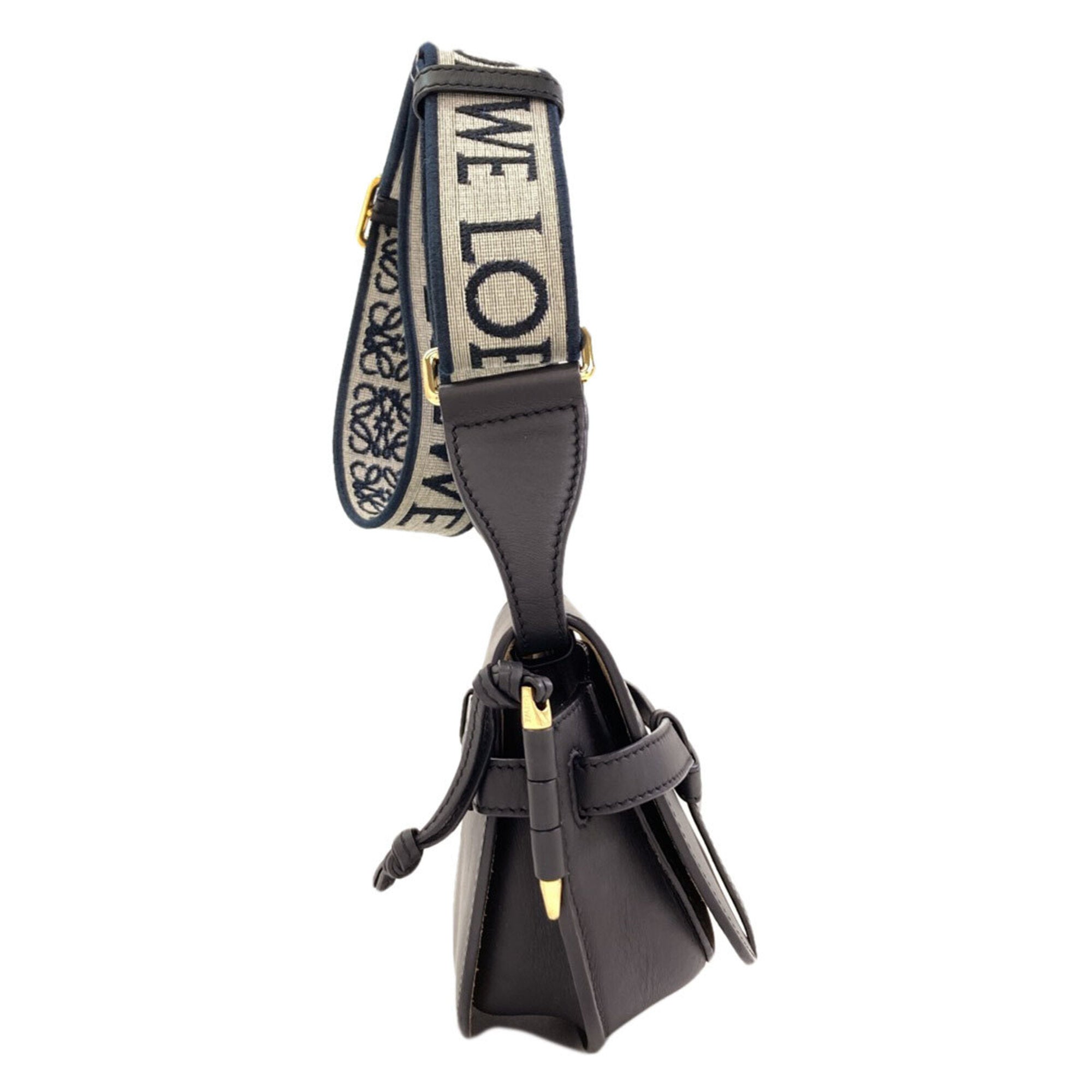 Loewe Black Leather Shoulder Bag (Pre-Owned)